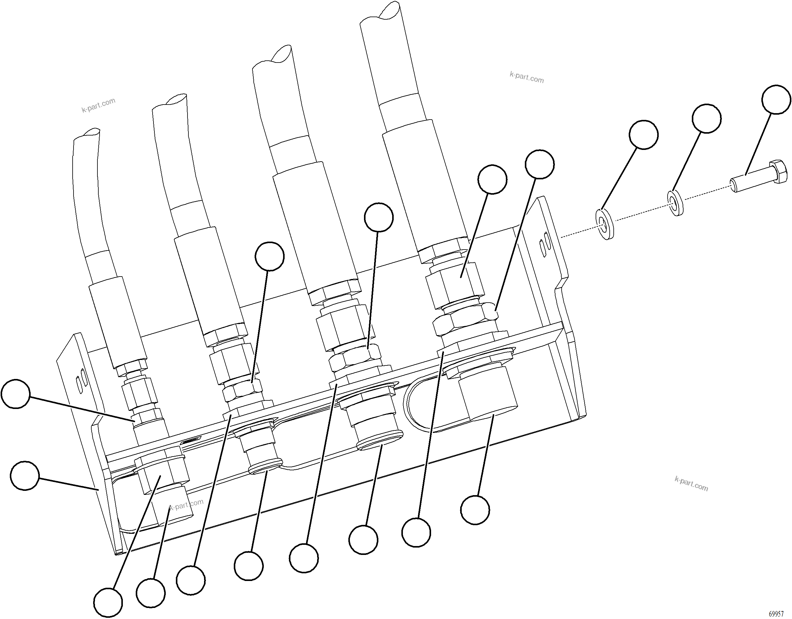 Komatsu parts book diagram for AFE77-AT 830E-5 S/N A50114  GOONYELLA: REMOTE SERVICE CENTER    3/3