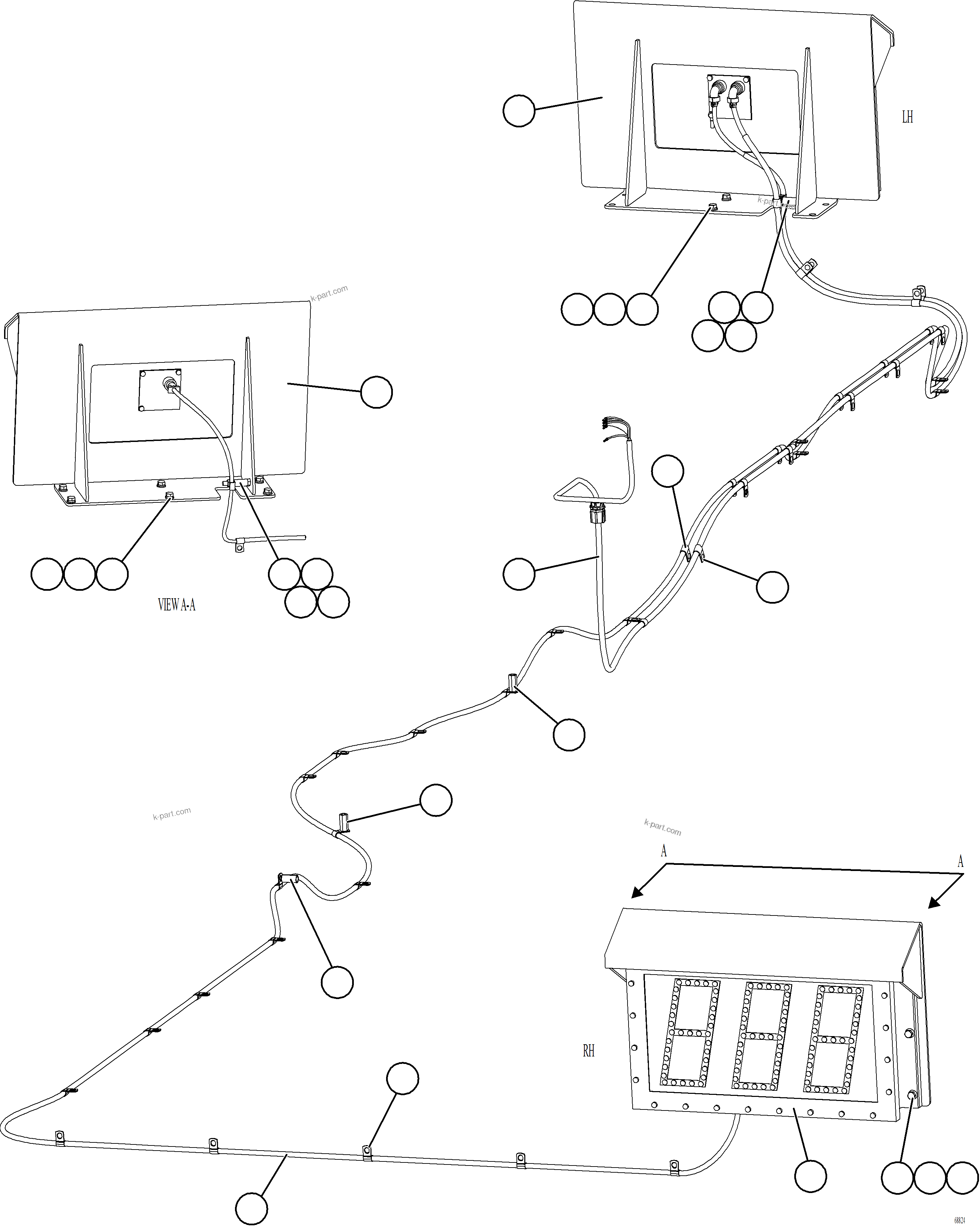 Komatsu parts book diagram for AFE77-AT 830E-5 S/N A50114  GOONYELLA: PLM SCOREBOARD