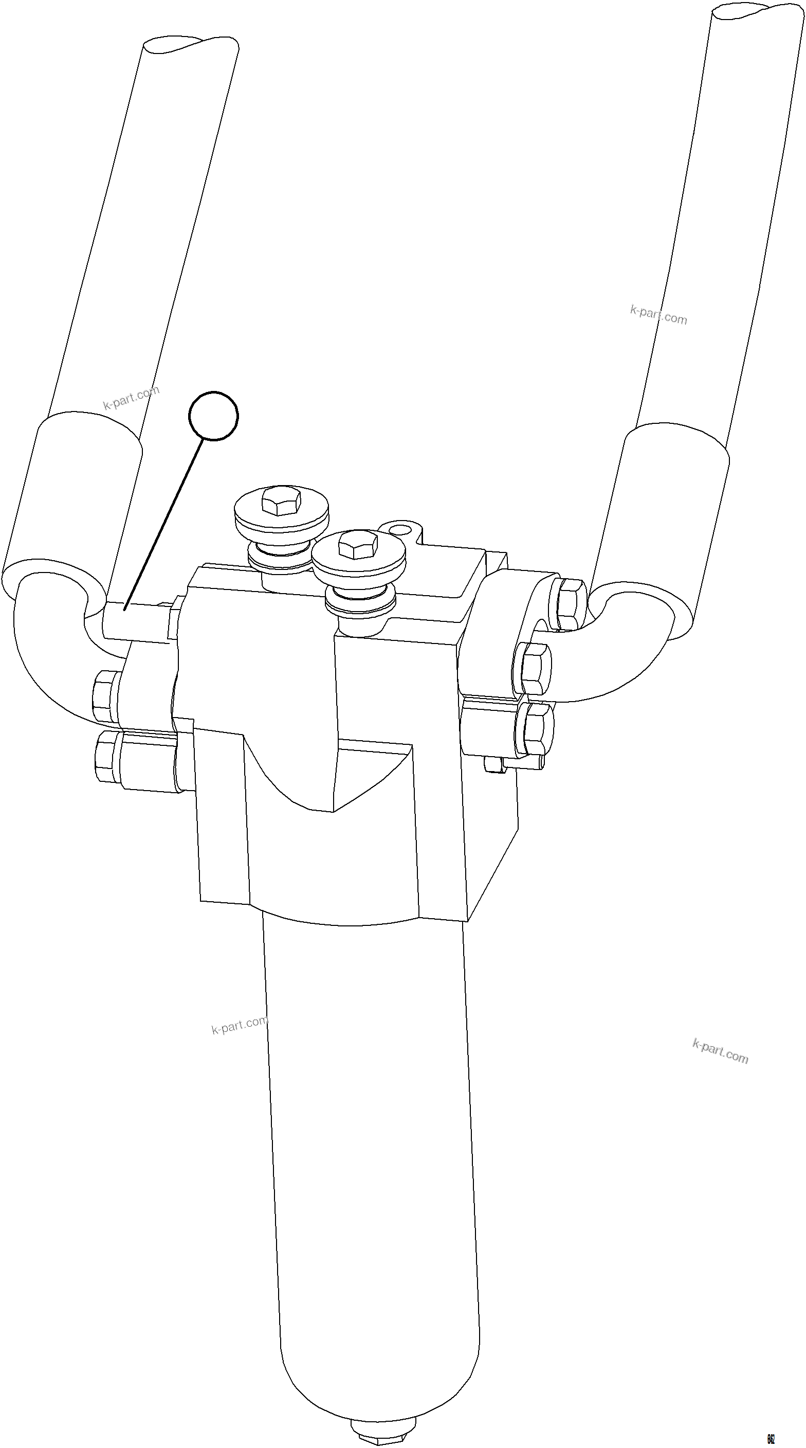 Komatsu parts book diagram for AFE77-BL 830E-5 S/N A50167 - A50168  CONUMA COAL: STEERING FILTER PRESSURE SWITCH