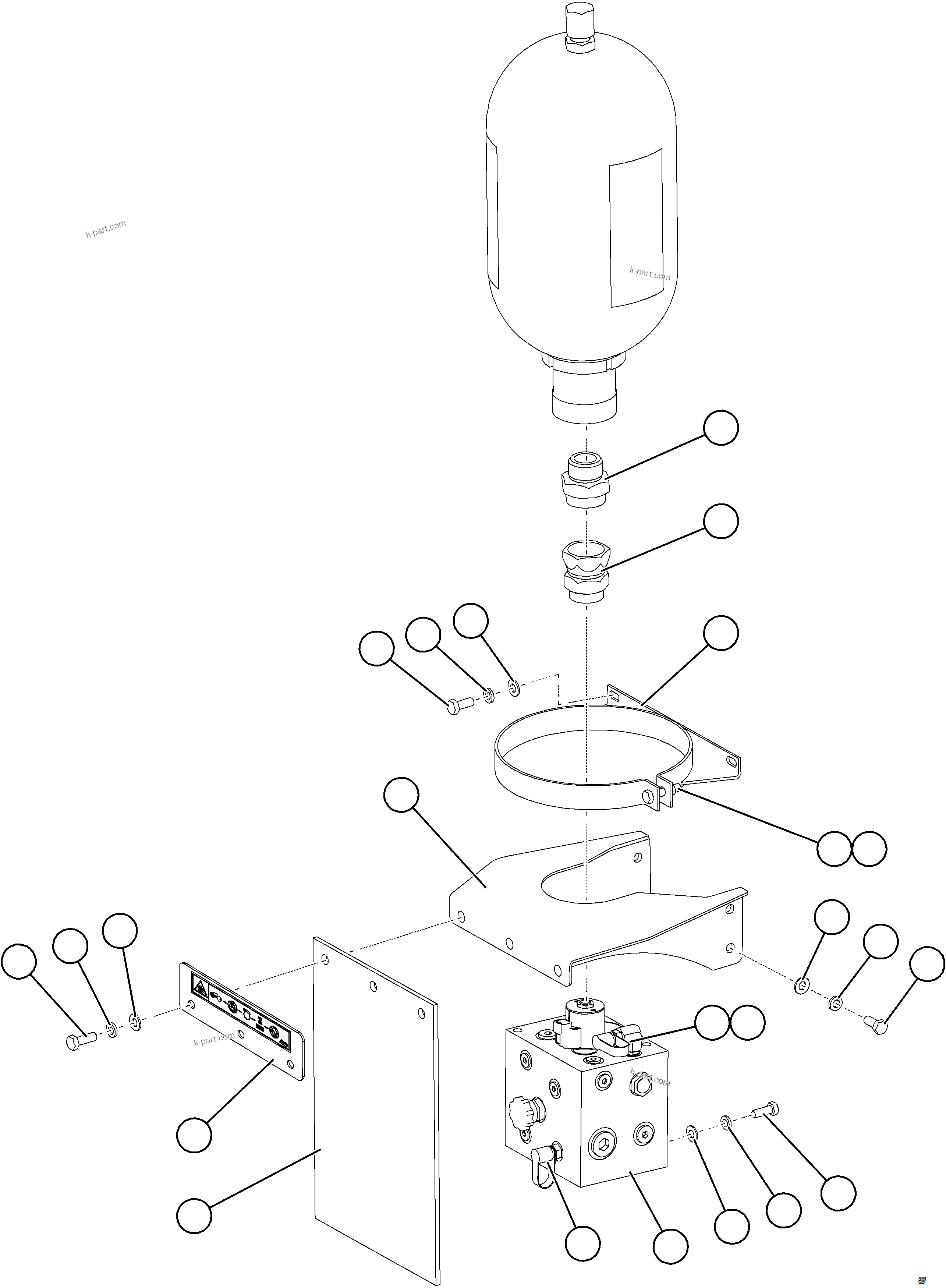 Komatsu parts book diagram for AFE77-BL 830E-5 S/N A50167 - A50168  CONUMA COAL: AUXILIARY HYDRAULIC SYSTEM    2/2