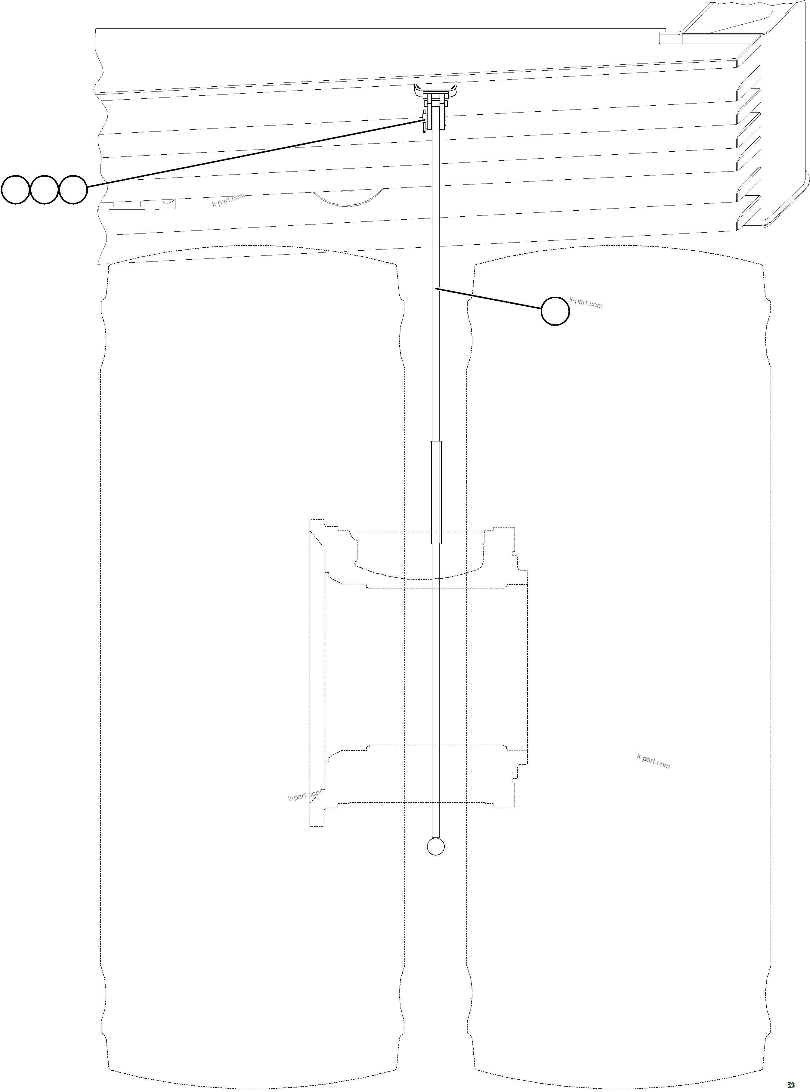 Komatsu parts book diagram for AFE77-BL 830E-5 S/N A50167 - A50168  CONUMA COAL: ROCK EJECTORS