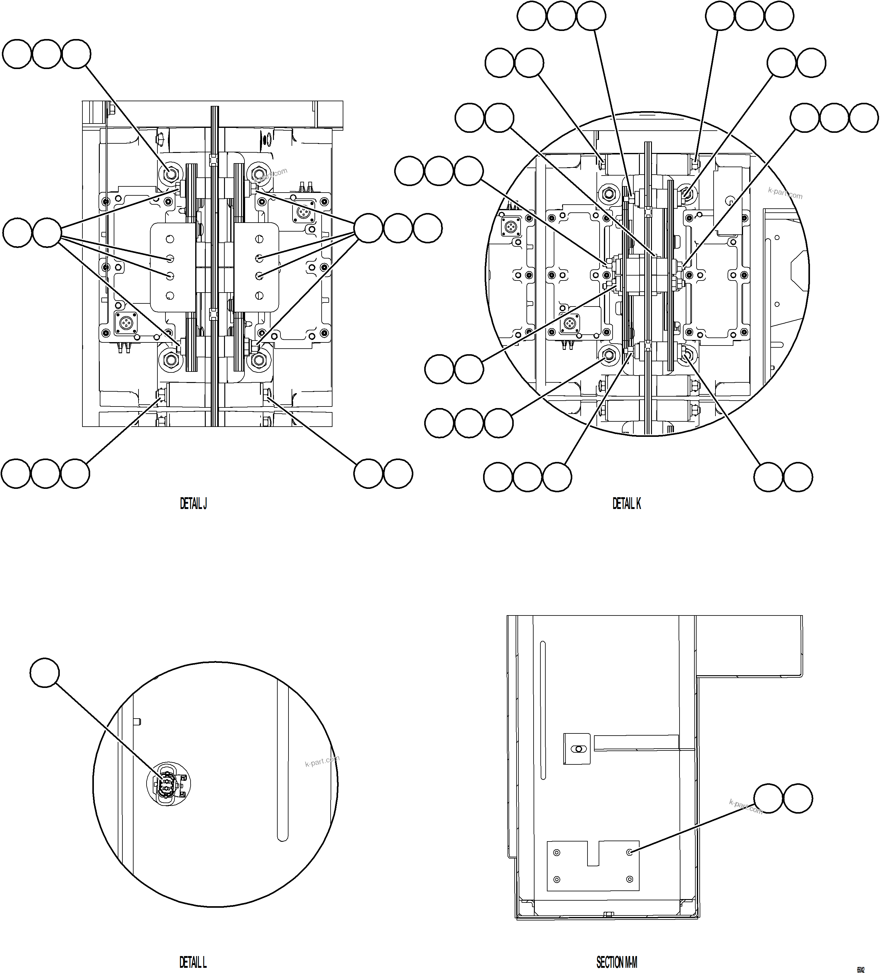 Komatsu parts book diagram for AFE77-CN 830E-5 S/N A50294 - A50295  SMS: CONTROL CABINET    9/13