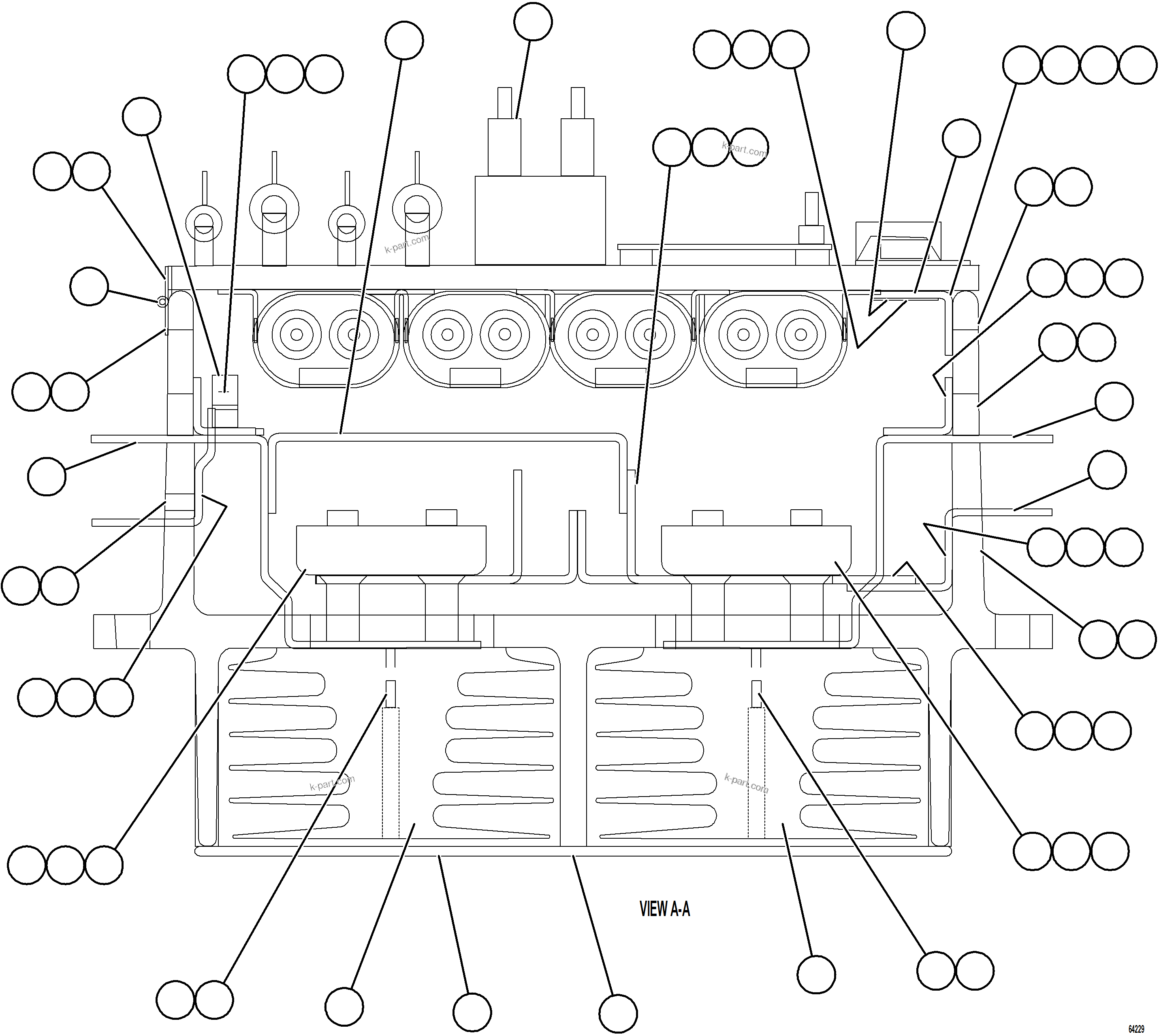 Komatsu parts book diagram for AFE77-CN 830E-5 S/N A50294 - A50295  SMS: AFSE PANEL    2/2