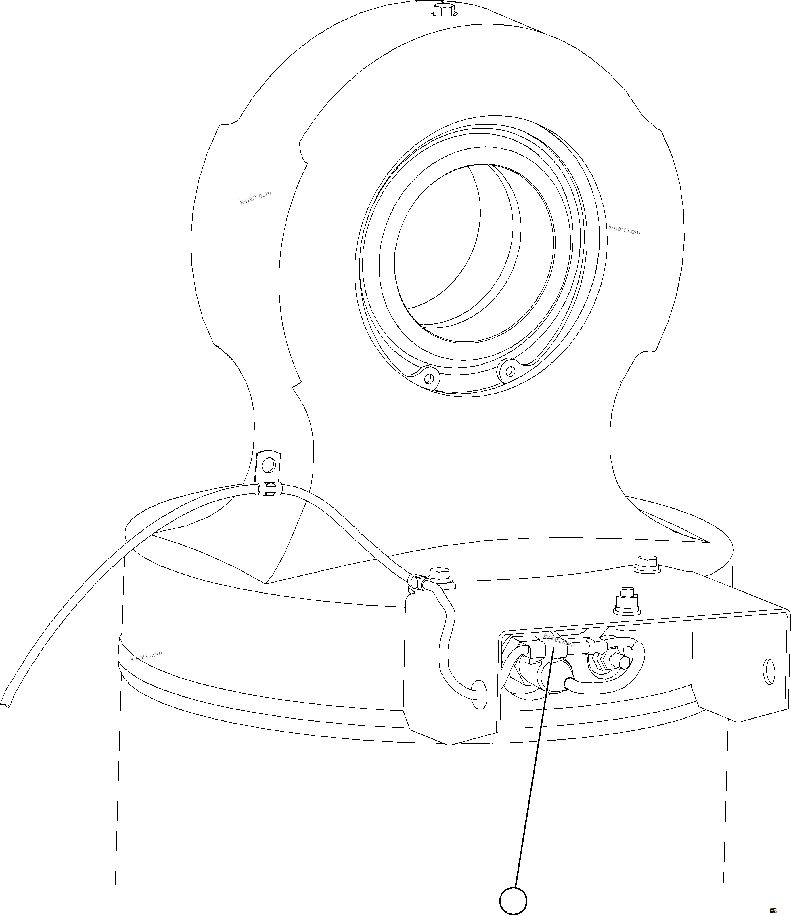 Komatsu parts book diagram for AFE77-CX 830E-5 S/N A50347 - A50348,A50355,A50362,A50368,A50370 - A50371  KBI: PLM PRESSURE SENSOR - REAR SUSPENSIONS    2/3