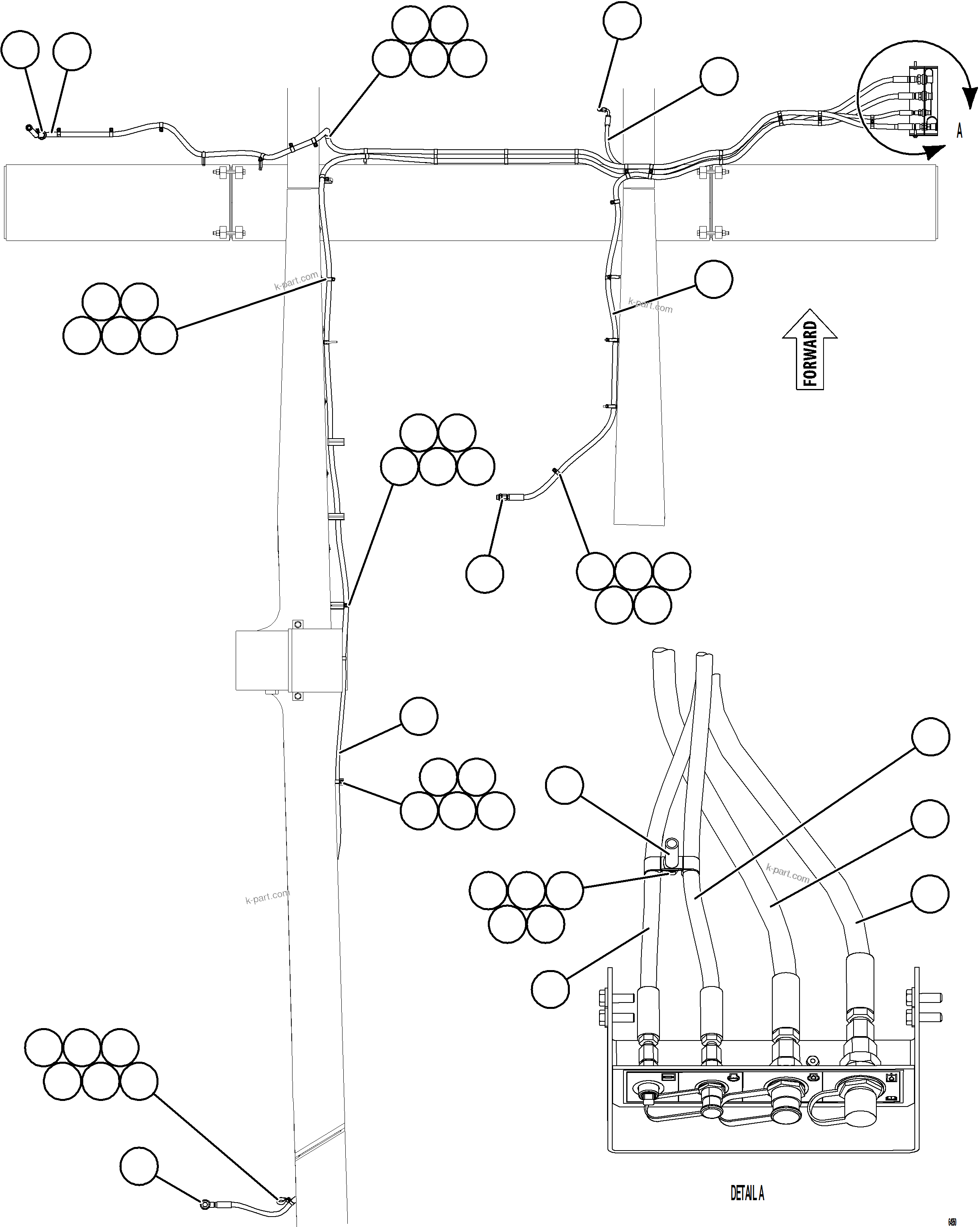 Komatsu parts book diagram for AFE78-AE 930E-5 S/N A40123 - A40124, A40126 - A40127  LOMAS BAYAS: REMOTE SERVICE CENTER    1/2