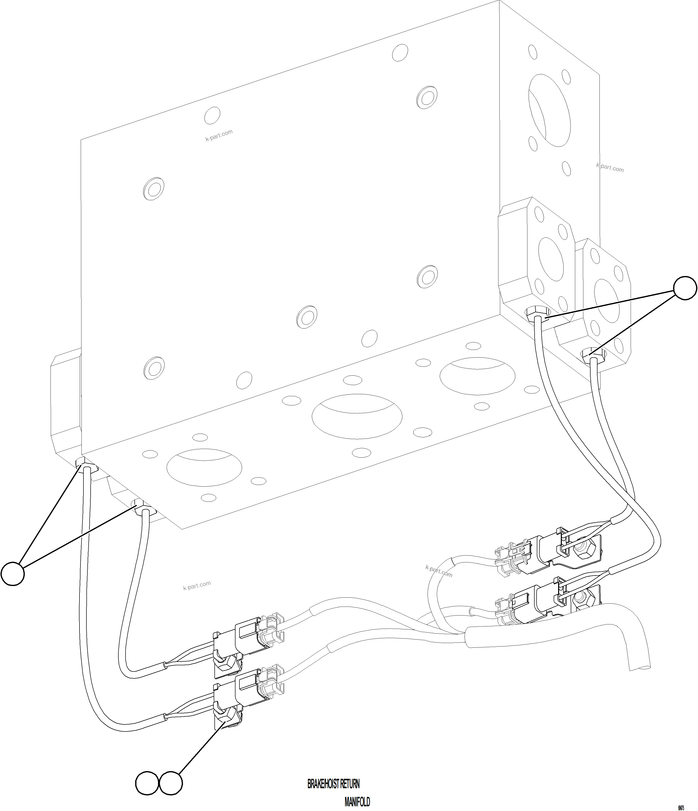Komatsu parts book diagram for AFE78-AF 930E-5 S/N A40128 - A40129  LOMAS BAYAS: BRAKE COOLING OIL TEMPERATURE SENSORS