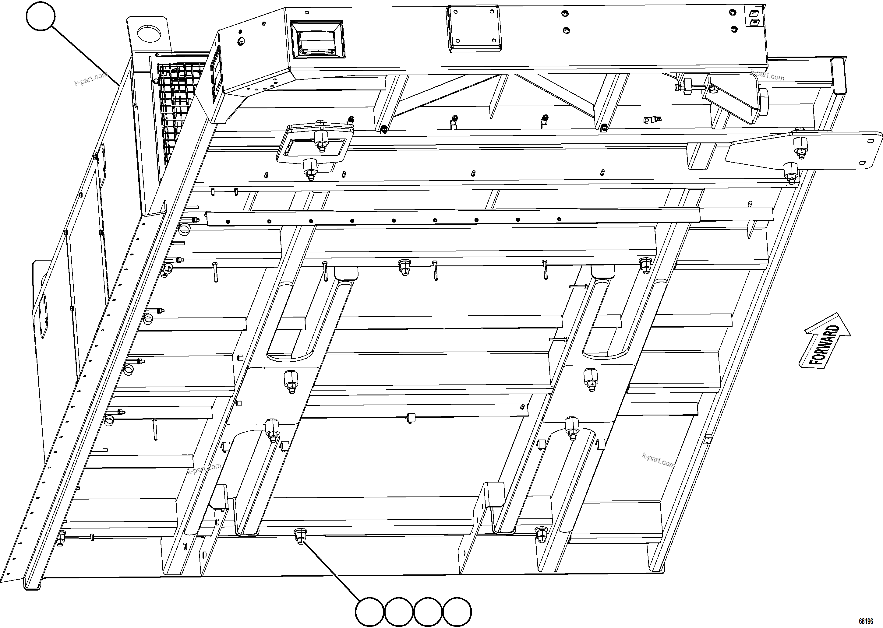 Komatsu parts book diagram for AFE78-AF 930E-5 S/N A40128 - A40129  LOMAS BAYAS: RETARDING GRID INSTALLATION