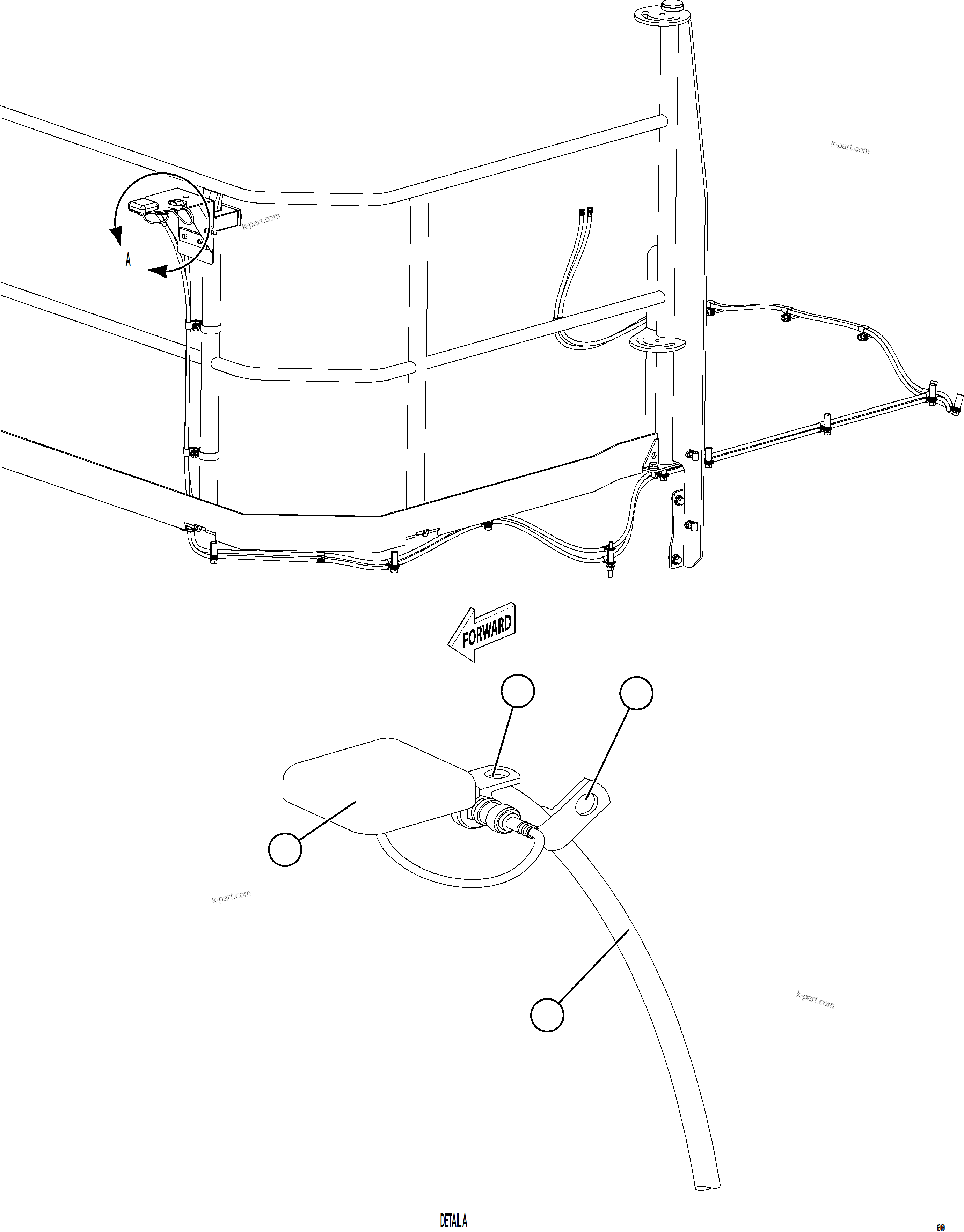 Komatsu parts book diagram for AFE78-AF 930E-5 S/N A40128 - A40129  LOMAS BAYAS: SATELLITE ANTENNA INSTALLATION