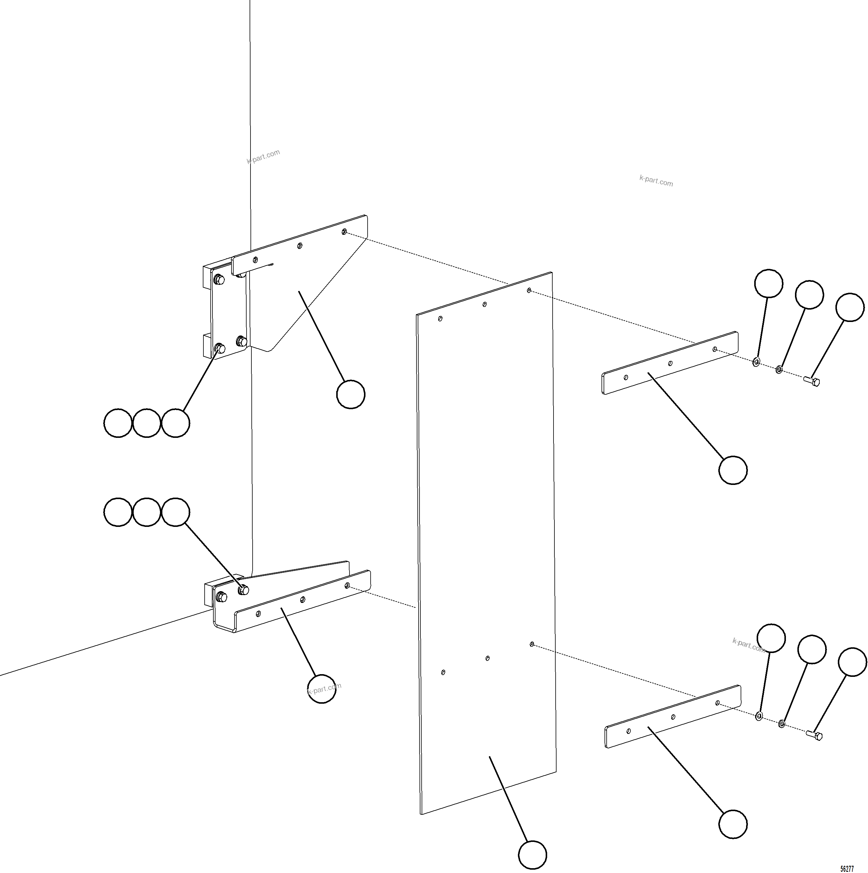 Komatsu parts book diagram for AFE78-AF 930E-5 S/N A40128 - A40129  LOMAS BAYAS: FUEL TANK MUD FLAP (STANDARD)