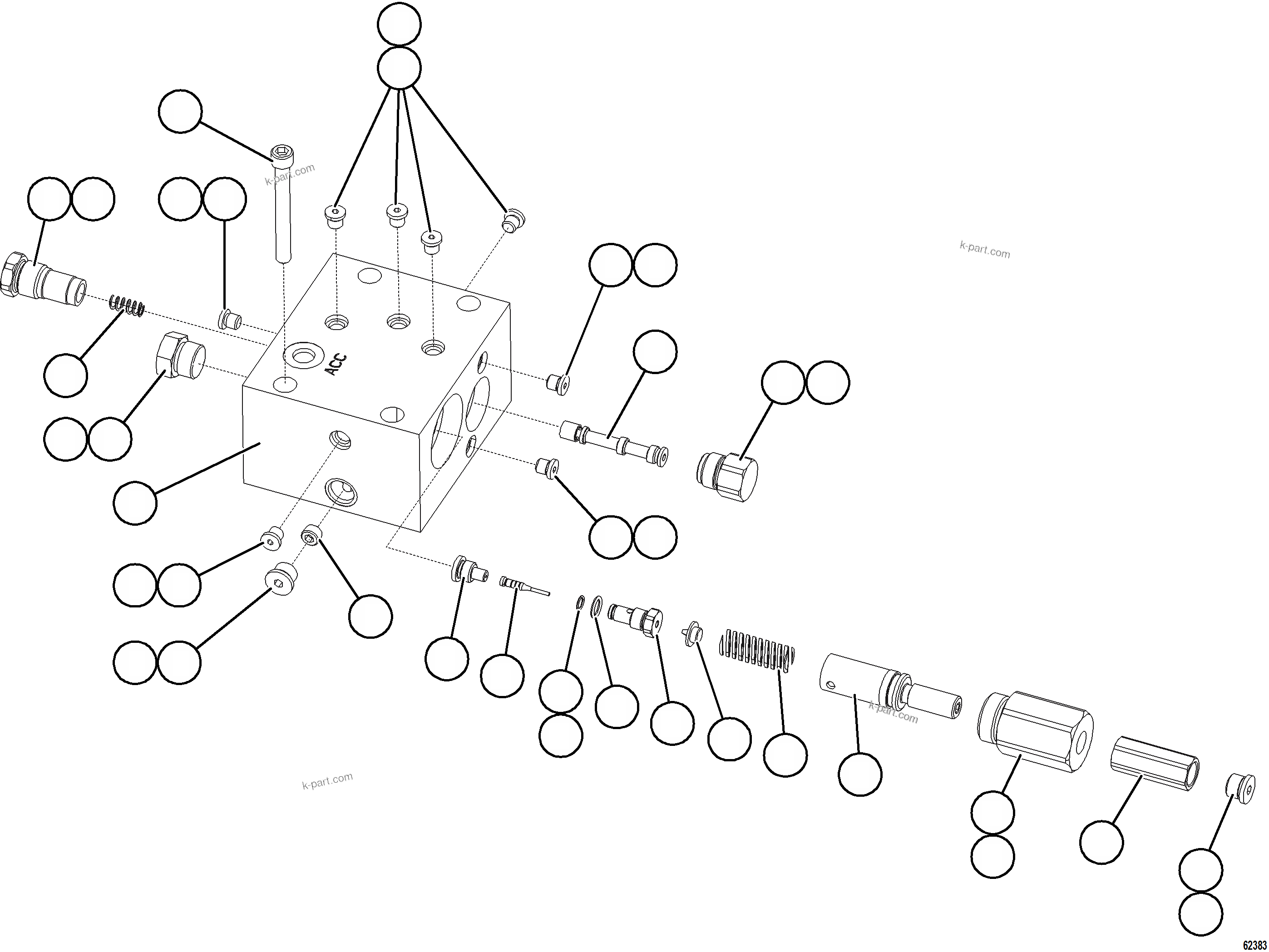 Komatsu parts book diagram for AFE78-AH 930E-5 S/N A40131 - A40132  THEISS: CONTROL ASSEMBLY    58E-98-00370