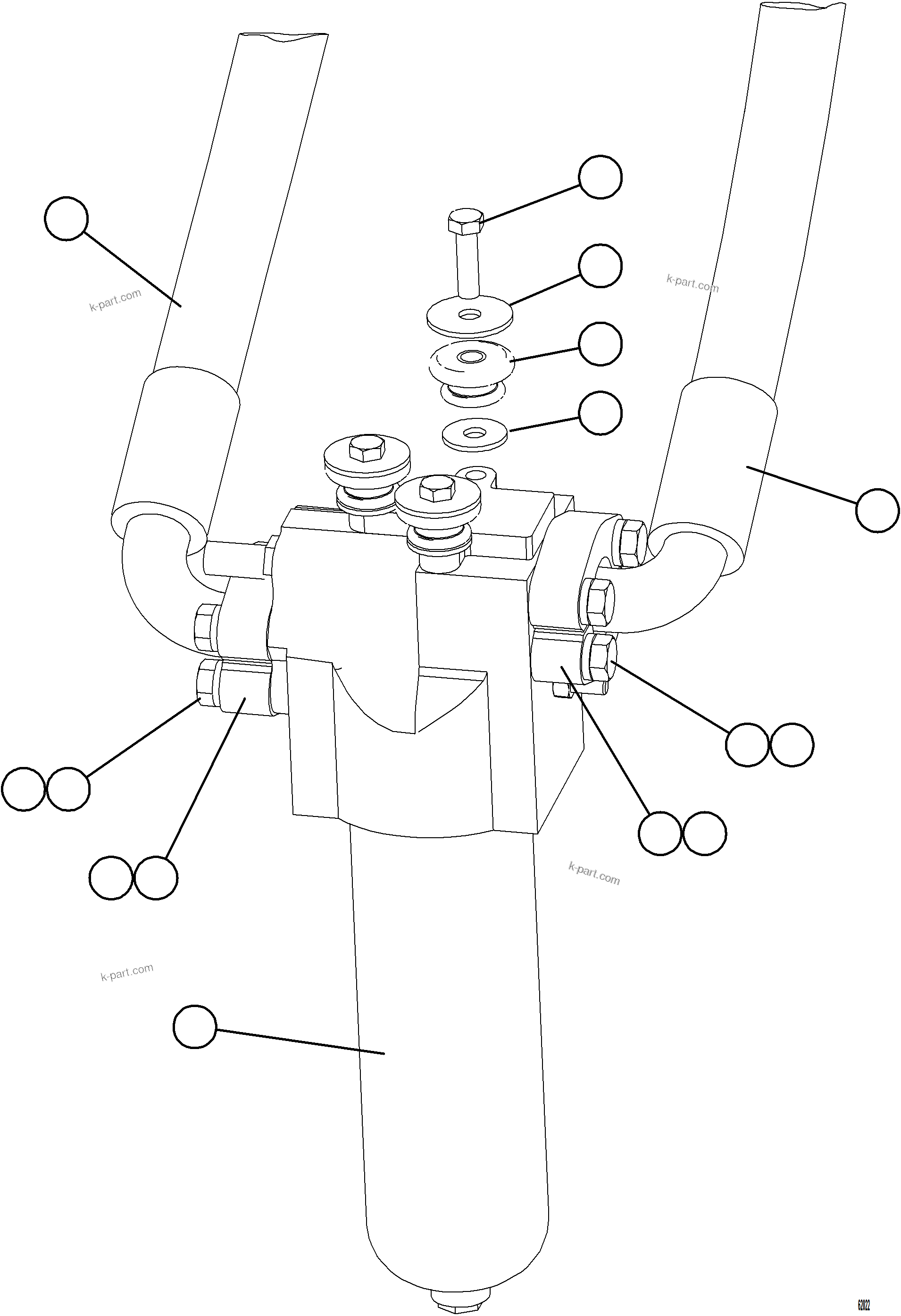 Komatsu parts book diagram for AFE78-AJ 930E-5 S/N A40133 - A40134  MARIGOLD: STEERING FILTER PIPING & INSTALLATION