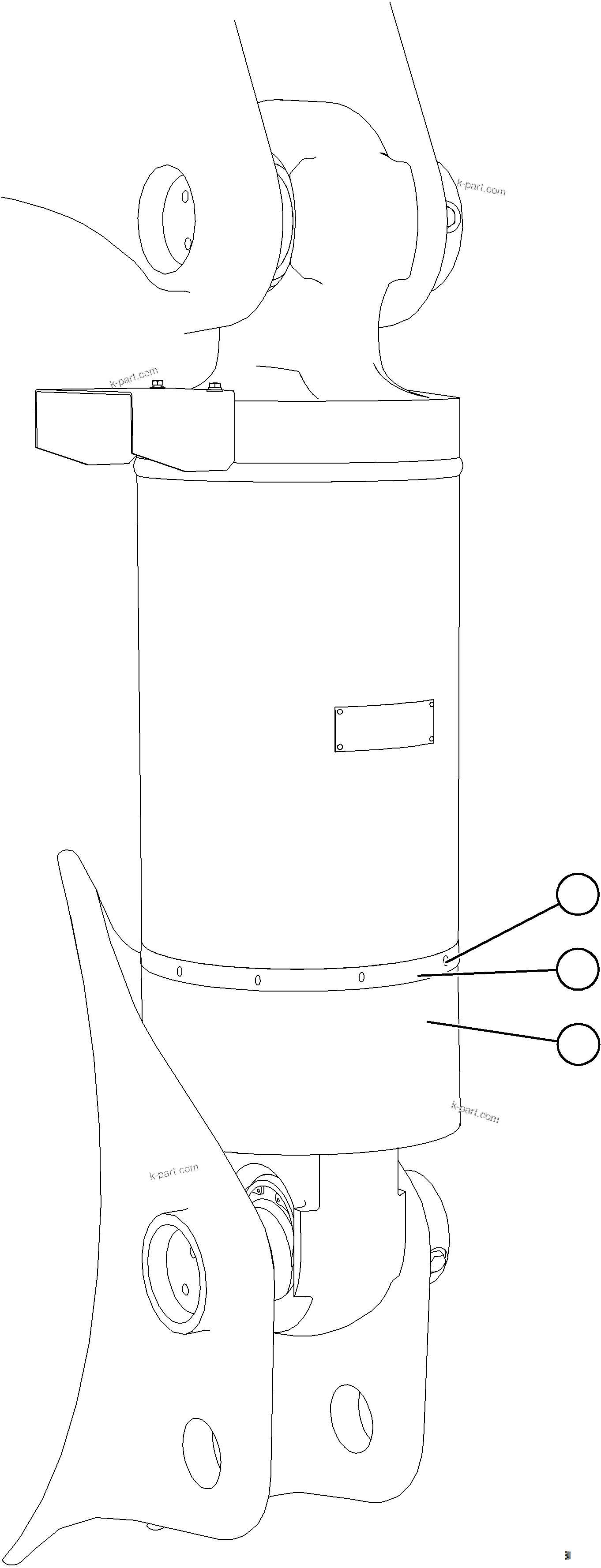Komatsu parts book diagram for AFE78-AJ 930E-5 S/N A40133 - A40134  MARIGOLD: REAR SUSPENSION MUD FLAP