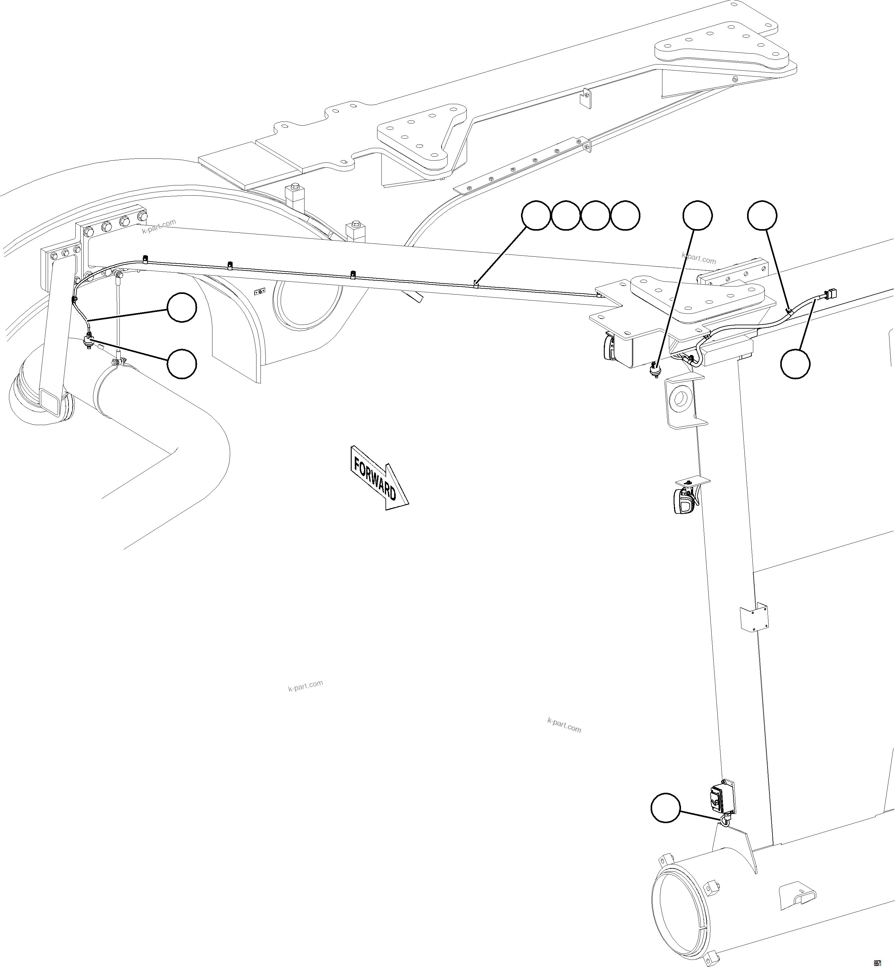 Komatsu parts book diagram for AFE78-AL 930E-5 S/N A40139 - A40140  MOGALAKWENA: ENGINE AIR INTAKE PRESSURE SWITCH