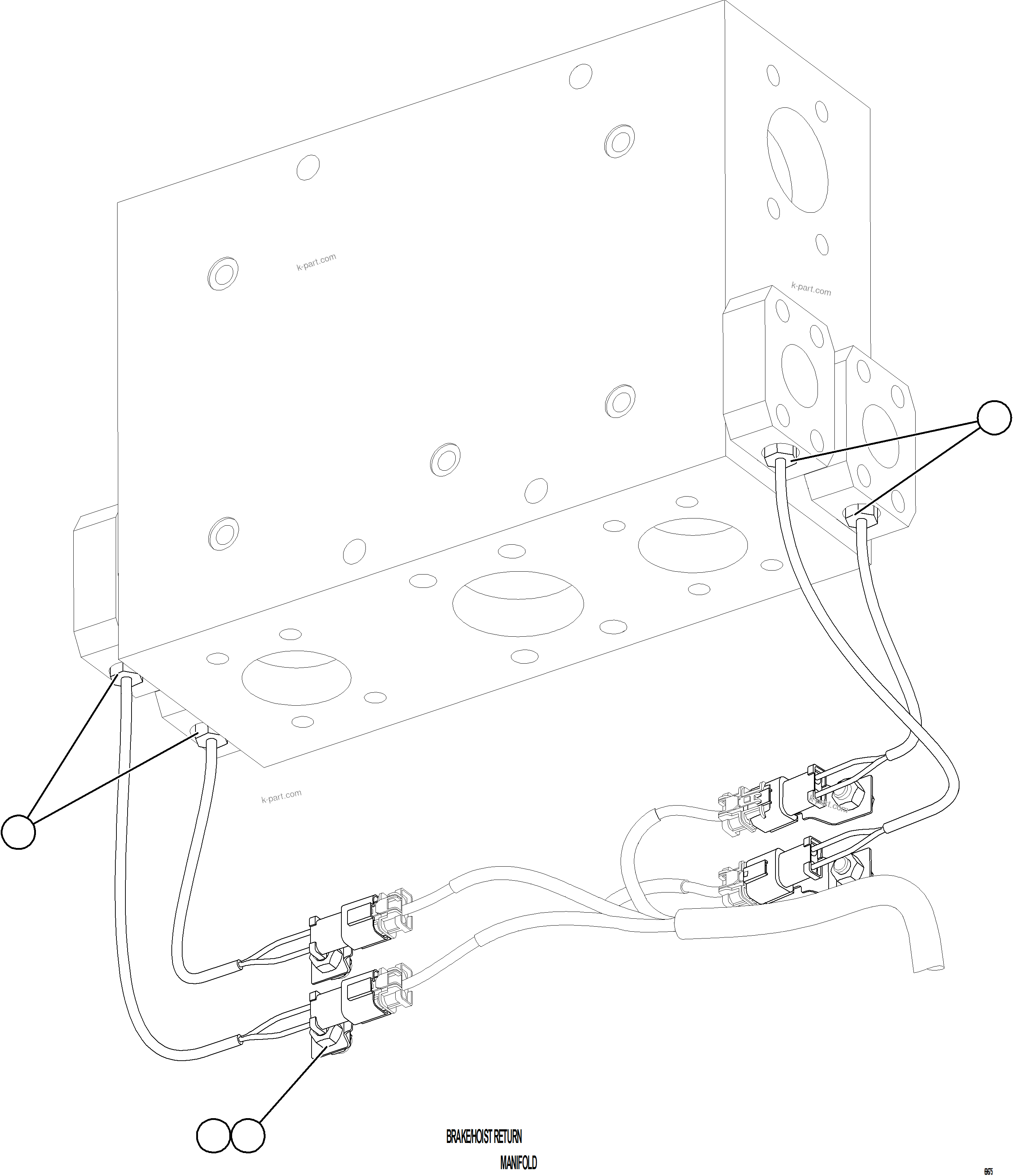 Komatsu parts book diagram for AFE78-AL 930E-5 S/N A40139 - A40140  MOGALAKWENA: BRAKE COOLING OIL TEMPERATURE SENSORS