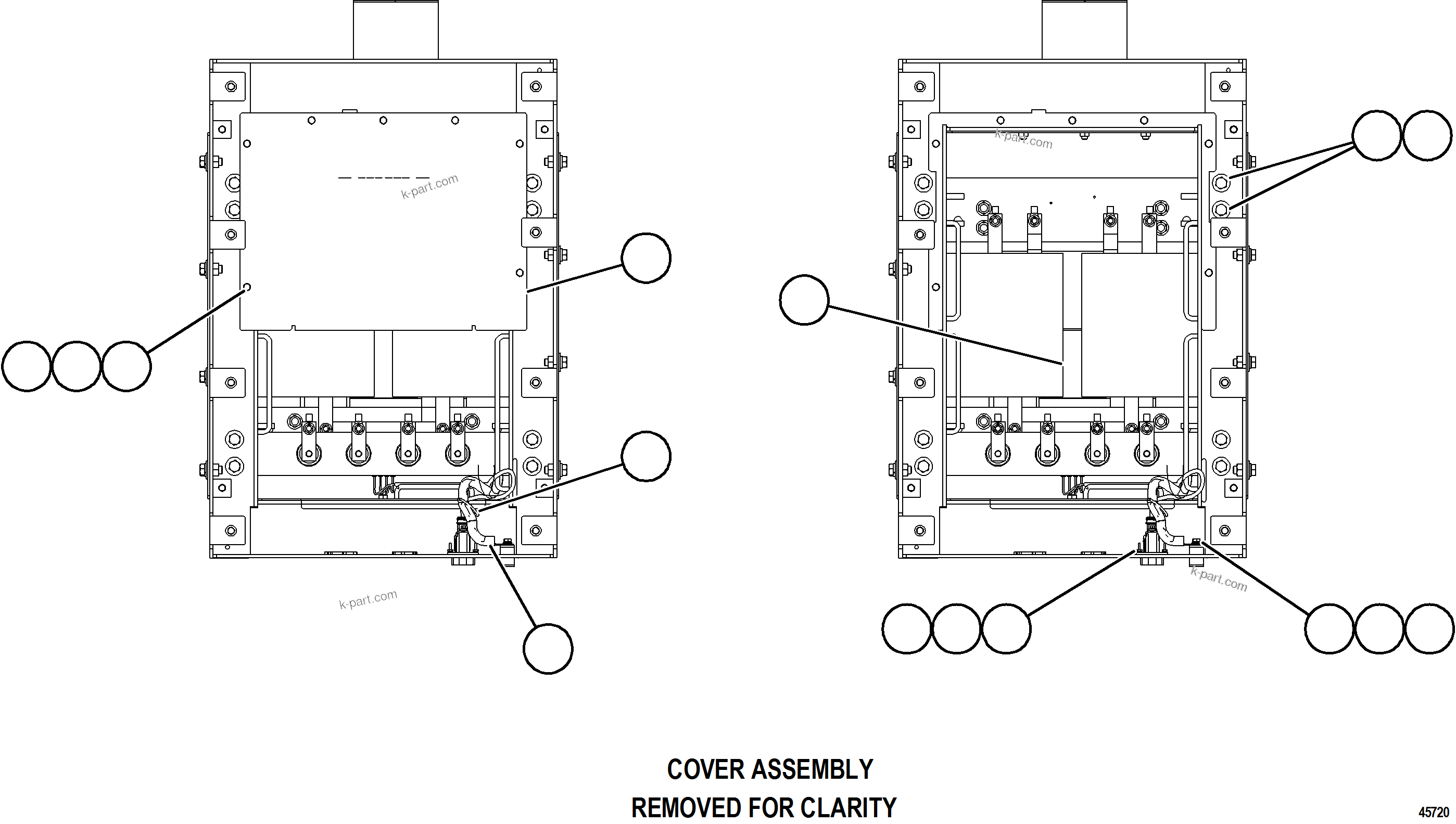 Komatsu parts book diagram for AFE78-AL 930E-5 S/N A40139 - A40140  MOGALAKWENA: TRANSFORMER    2/2    58E-06-11011