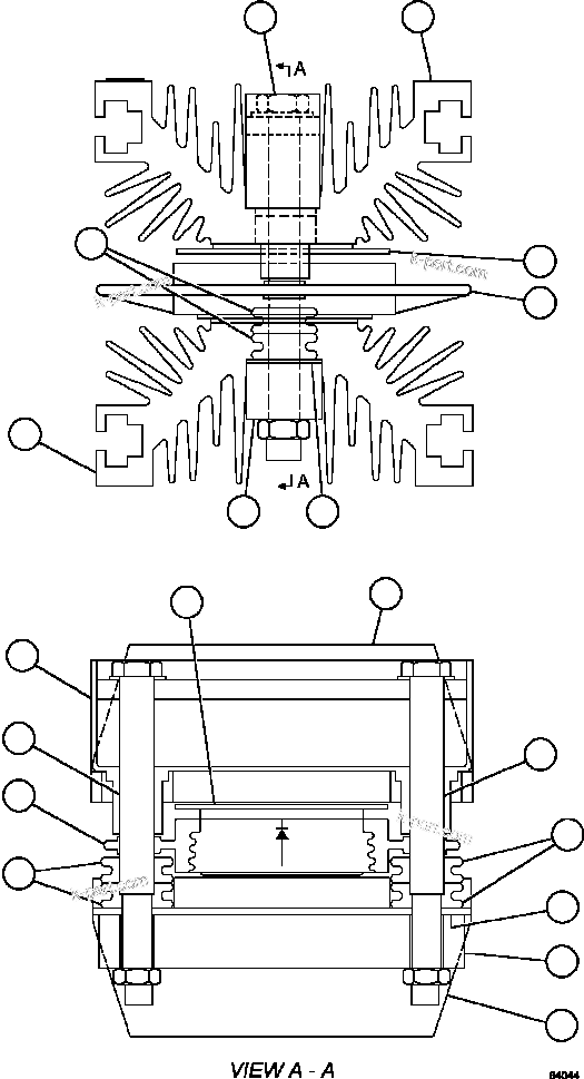 Komatsu parts book diagram for AFE78-AL 930E-5 S/N A40139 - A40140  MOGALAKWENA: DIODE/HEAT SINK ASSEMBLY    GE0558