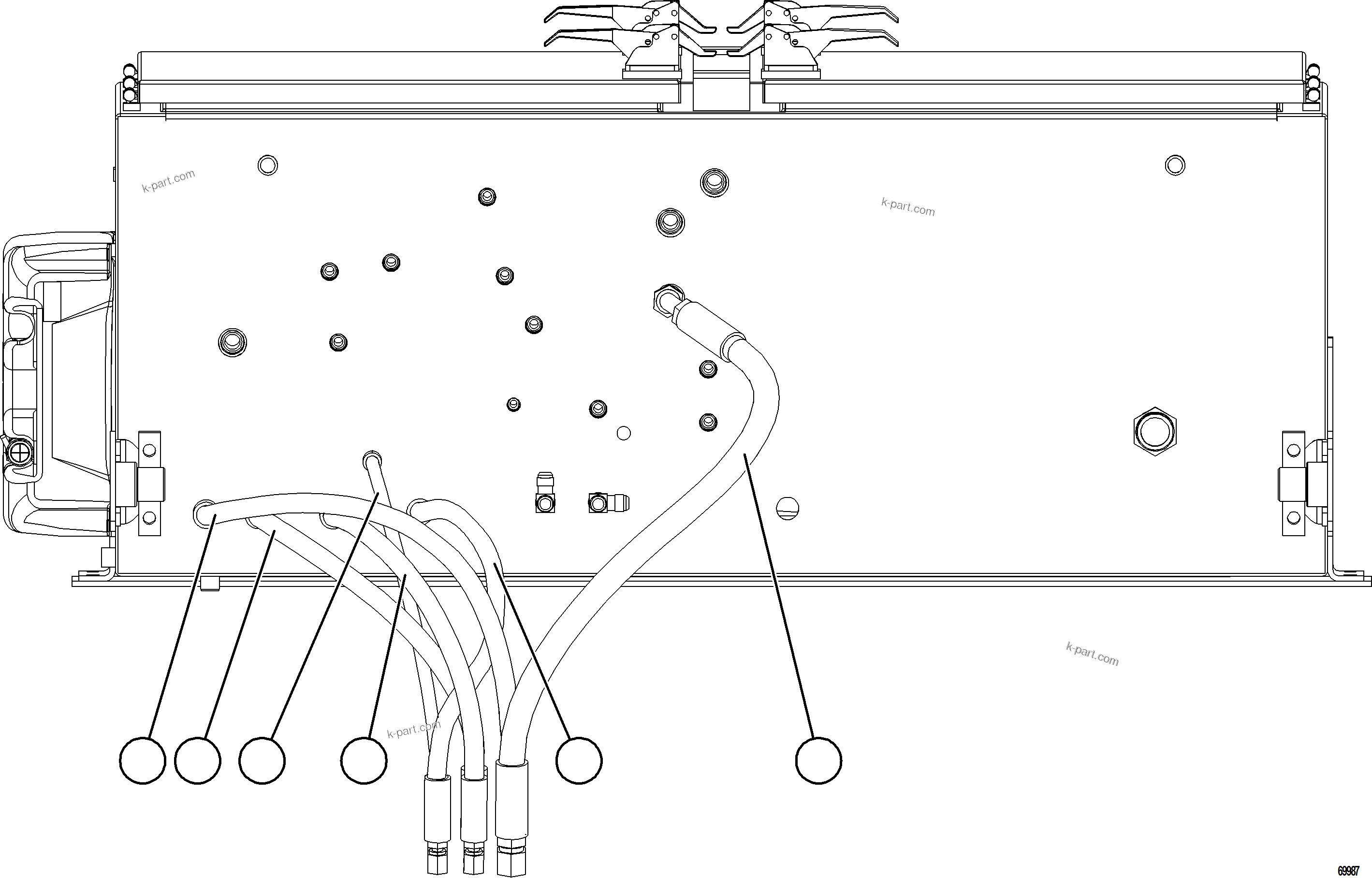 Komatsu parts book diagram for AFE78-AL 930E-5 S/N A40139 - A40140  MOGALAKWENA: BRAKE VALVE PIPING    2/2