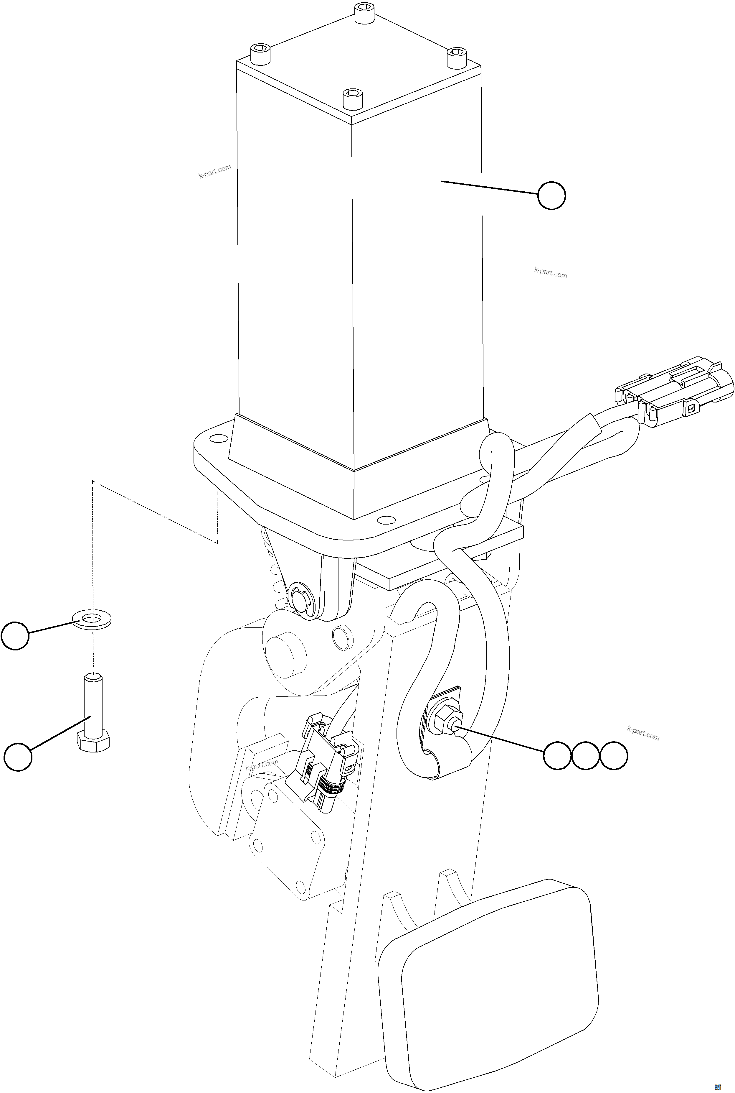 Komatsu parts book diagram for AFE78-AL 930E-5 S/N A40139 - A40140  MOGALAKWENA: BRAKE VALVE INSTALLATION