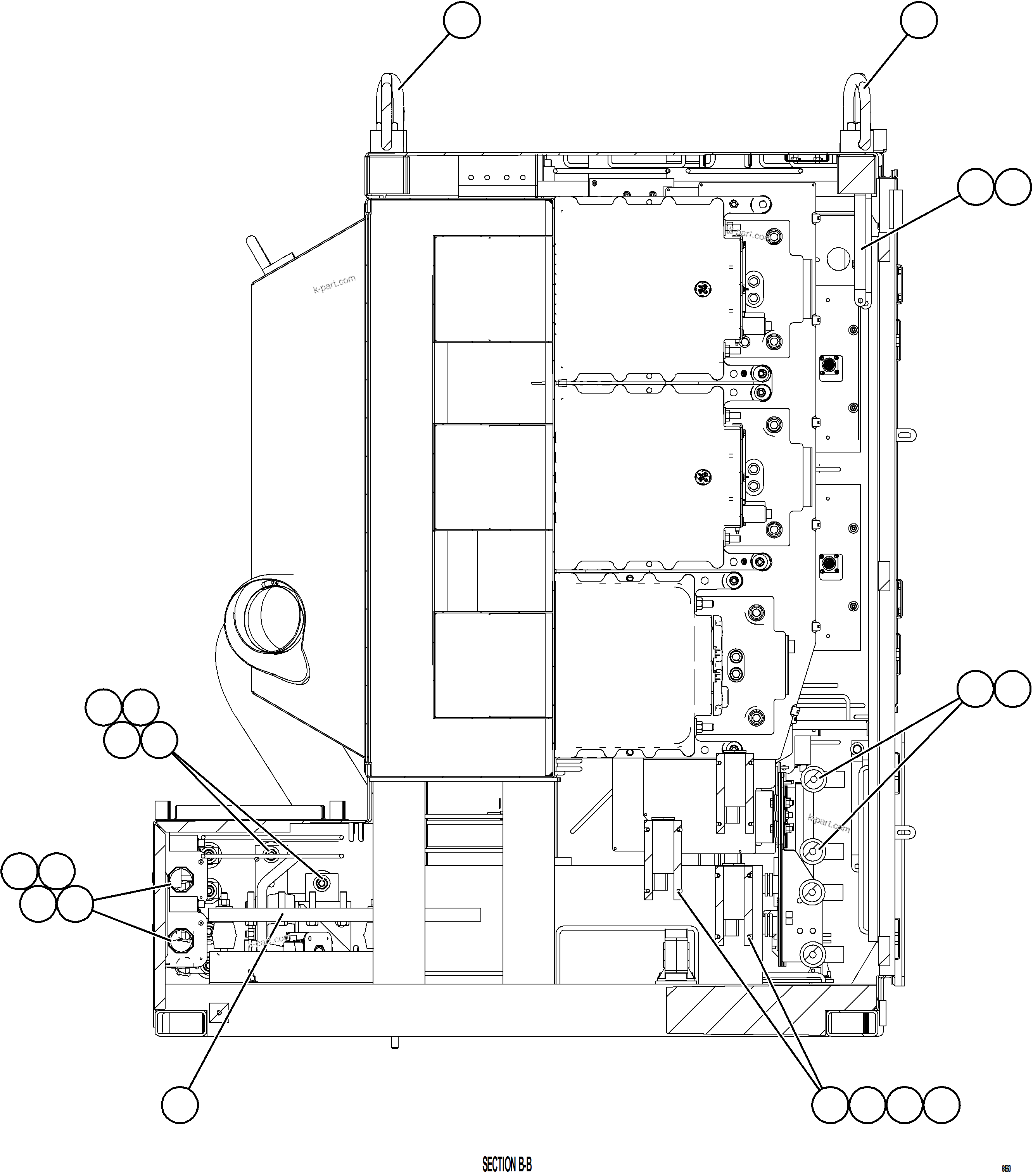 Komatsu parts book diagram for AFE78-AM 930E-5 S/N A40141  IOCC: CONTROL CABINET    4/13