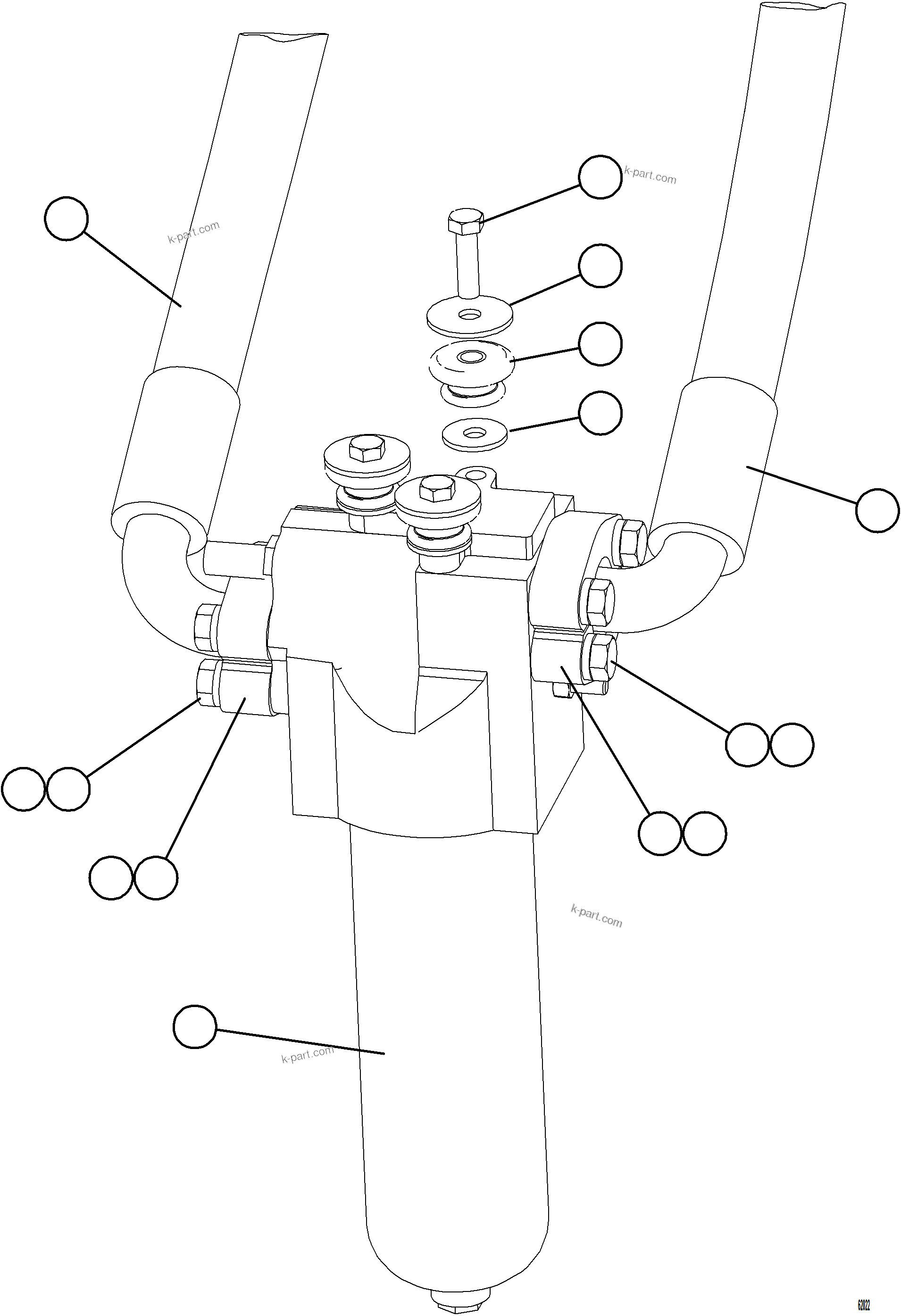 Komatsu parts book diagram for AFE78-BB 930E-5 S/N A40173 - A40175, A40181  LOMAS BAYAS: STEERING FILTER PIPING & INSTALLATION
