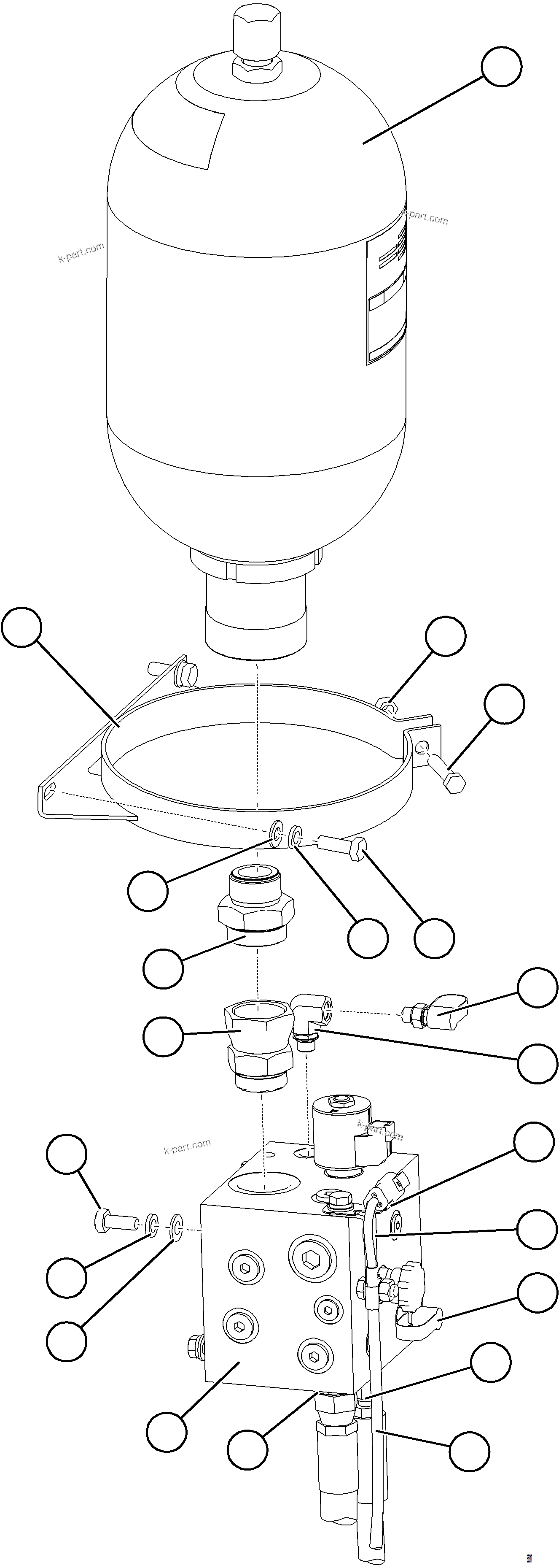 Komatsu parts book diagram for AFE78-BB 930E-5 S/N A40173 - A40175, A40181  LOMAS BAYAS: AUXILIARY HYDRAULIC SYSTEM    2/2