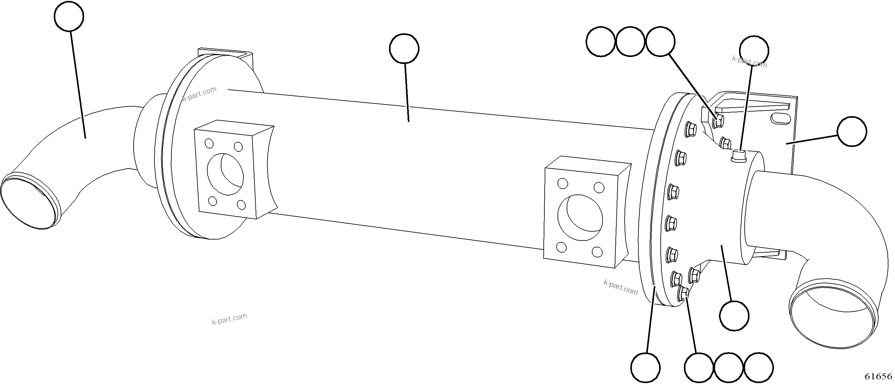 Komatsu parts book diagram for AFE78-BD 930E-5 S/N A40180  THEISS: HEAT EXCHANGER    PB9796