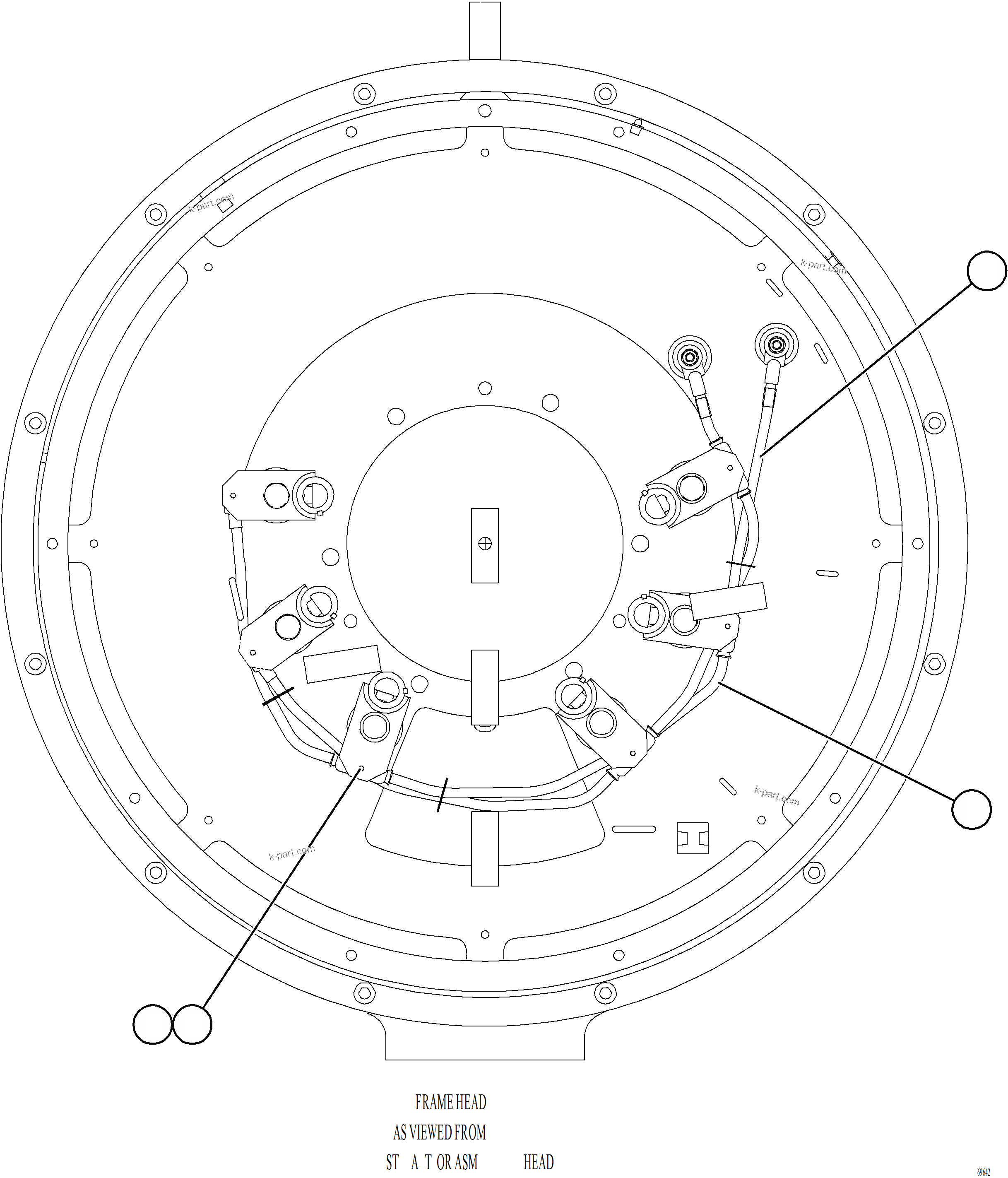 Komatsu parts book diagram for AFE78-BD 930E-5 S/N A40180  THEISS: ALTERNATOR ASSEMBLY    5/6    58F-06-11302