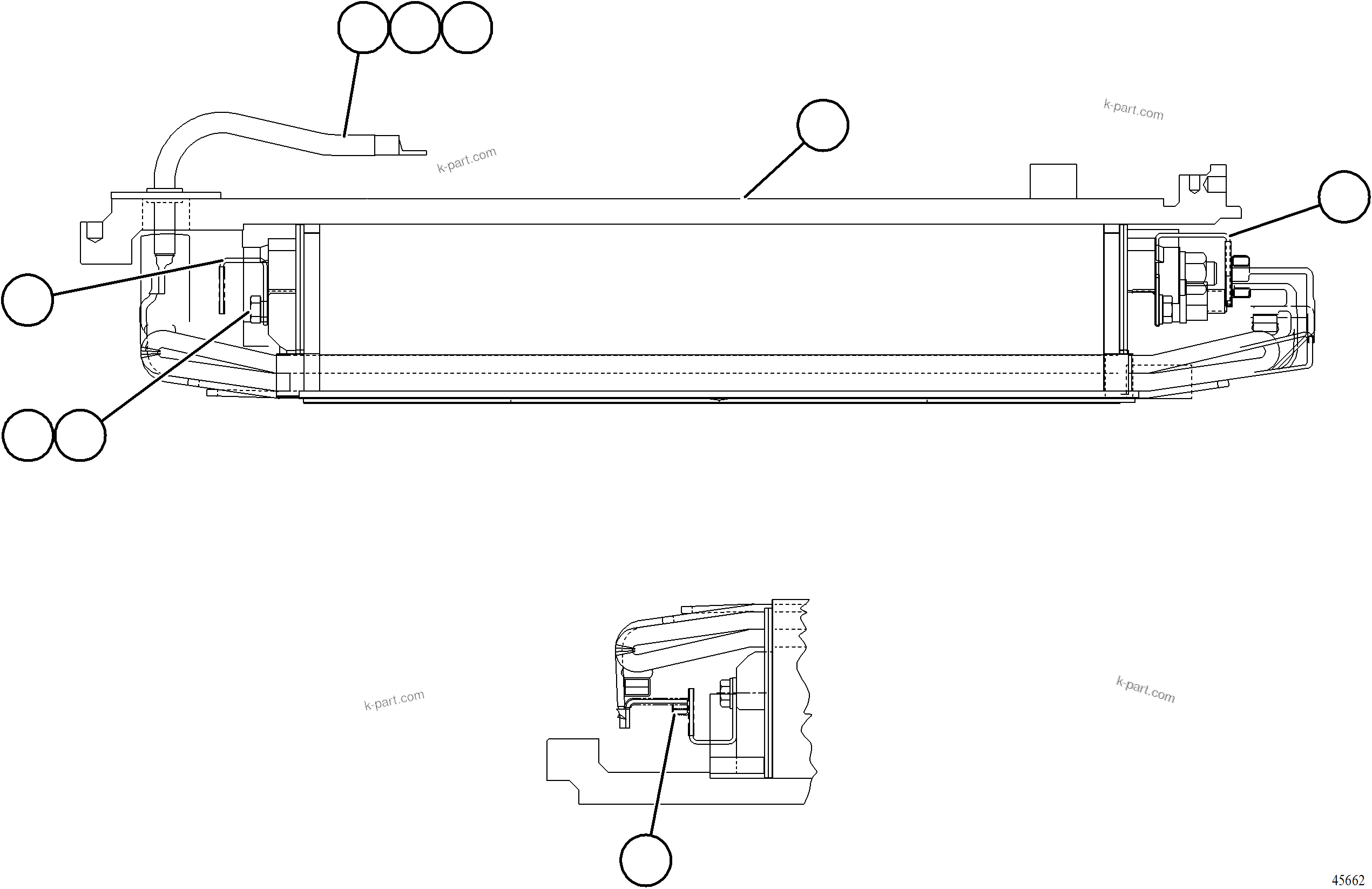 Komatsu parts book diagram for AFE78-BD 930E-5 S/N A40180  THEISS: ALTERNATOR STATOR ASSEMBLY    58F-43-03160