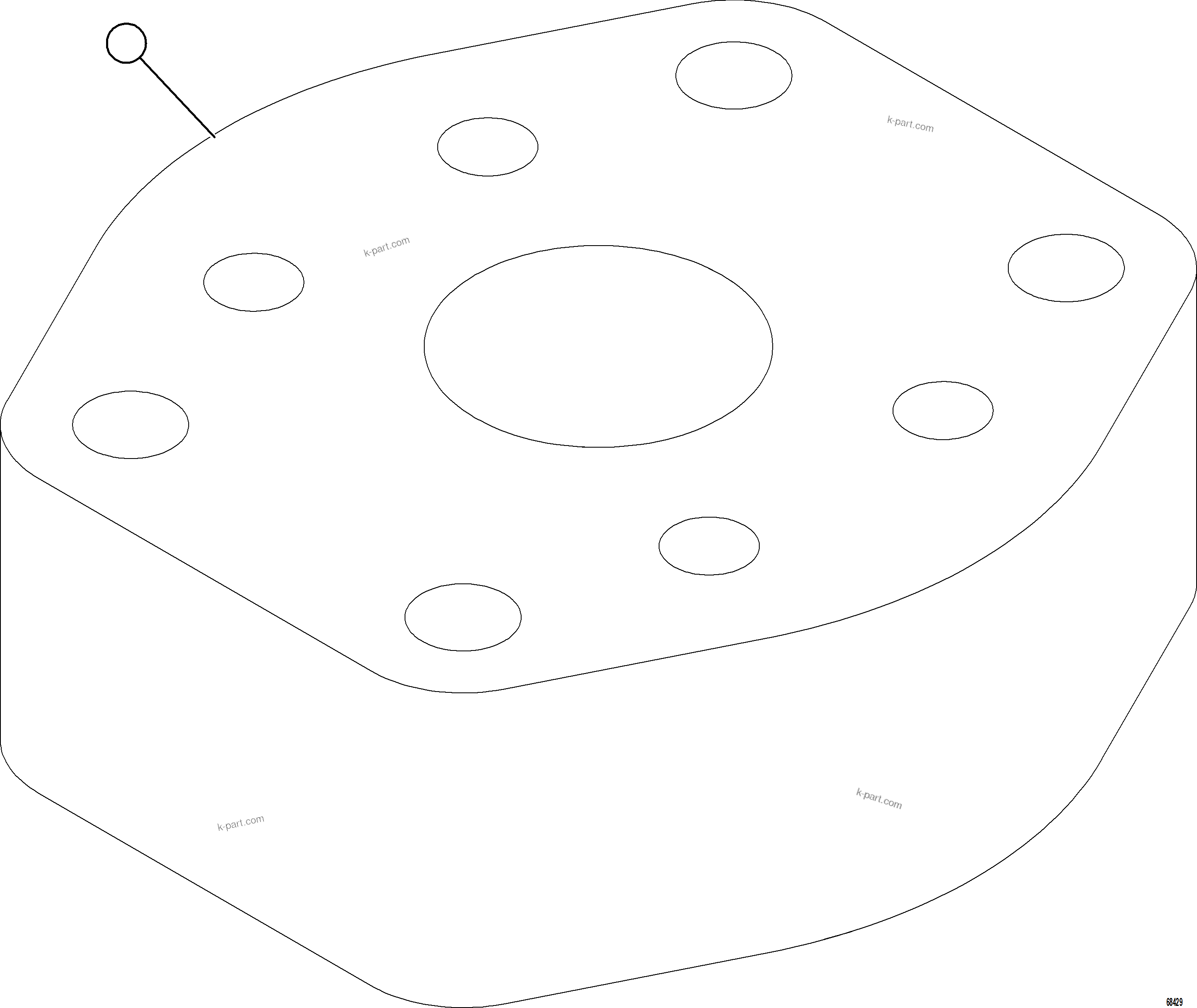 Komatsu parts book diagram for AFE78-BH 930E-5 S/N A40200  LOS PELAMBRES: FLUSHING BLOCK