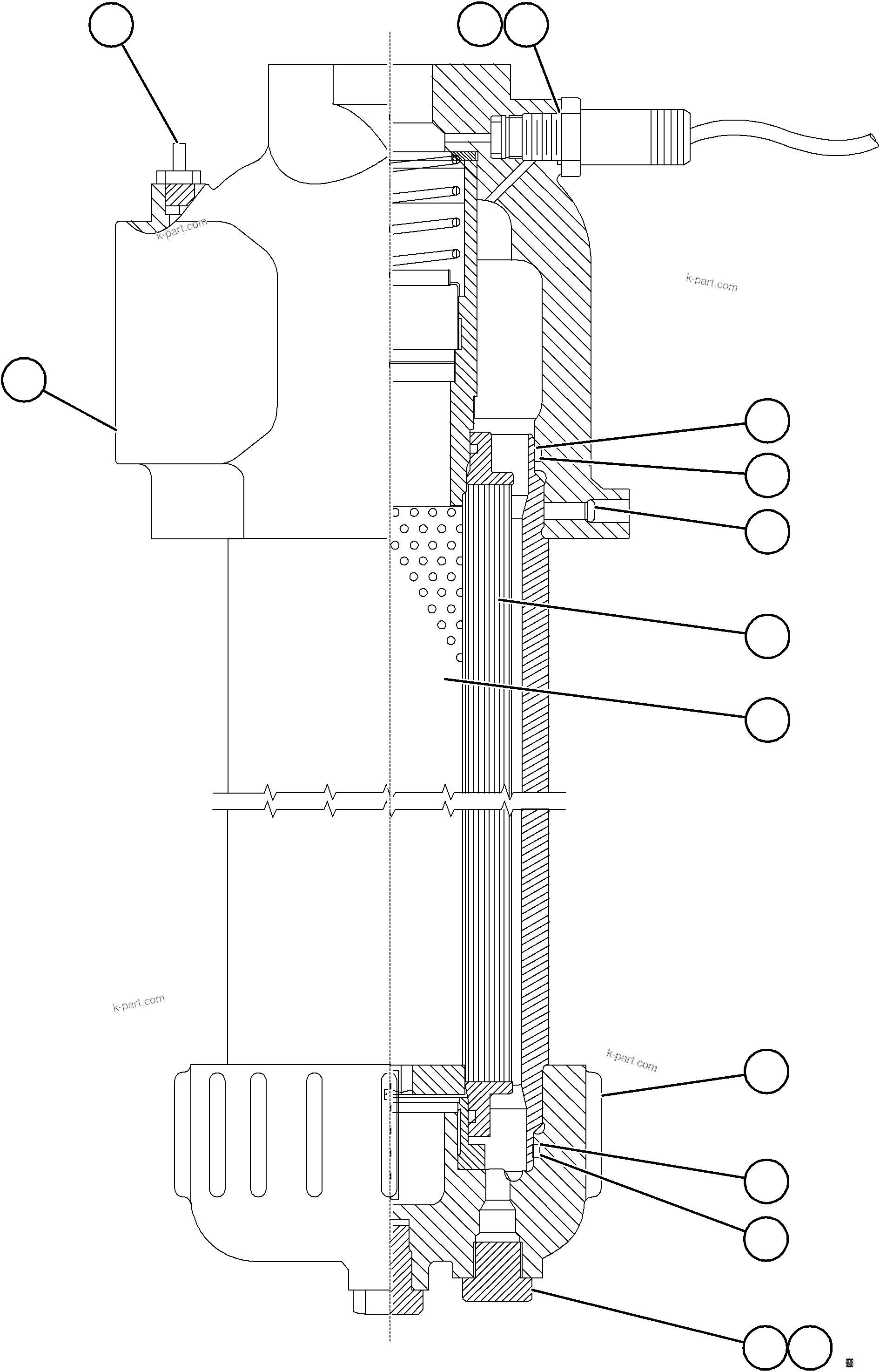 Komatsu parts book diagram for AFE78-BM 930E-5 S/N A40215 - A40218,A40225 - A40229  LOS BRONCES: HOIST FILTER ASSEMBLY    58F-60-00990