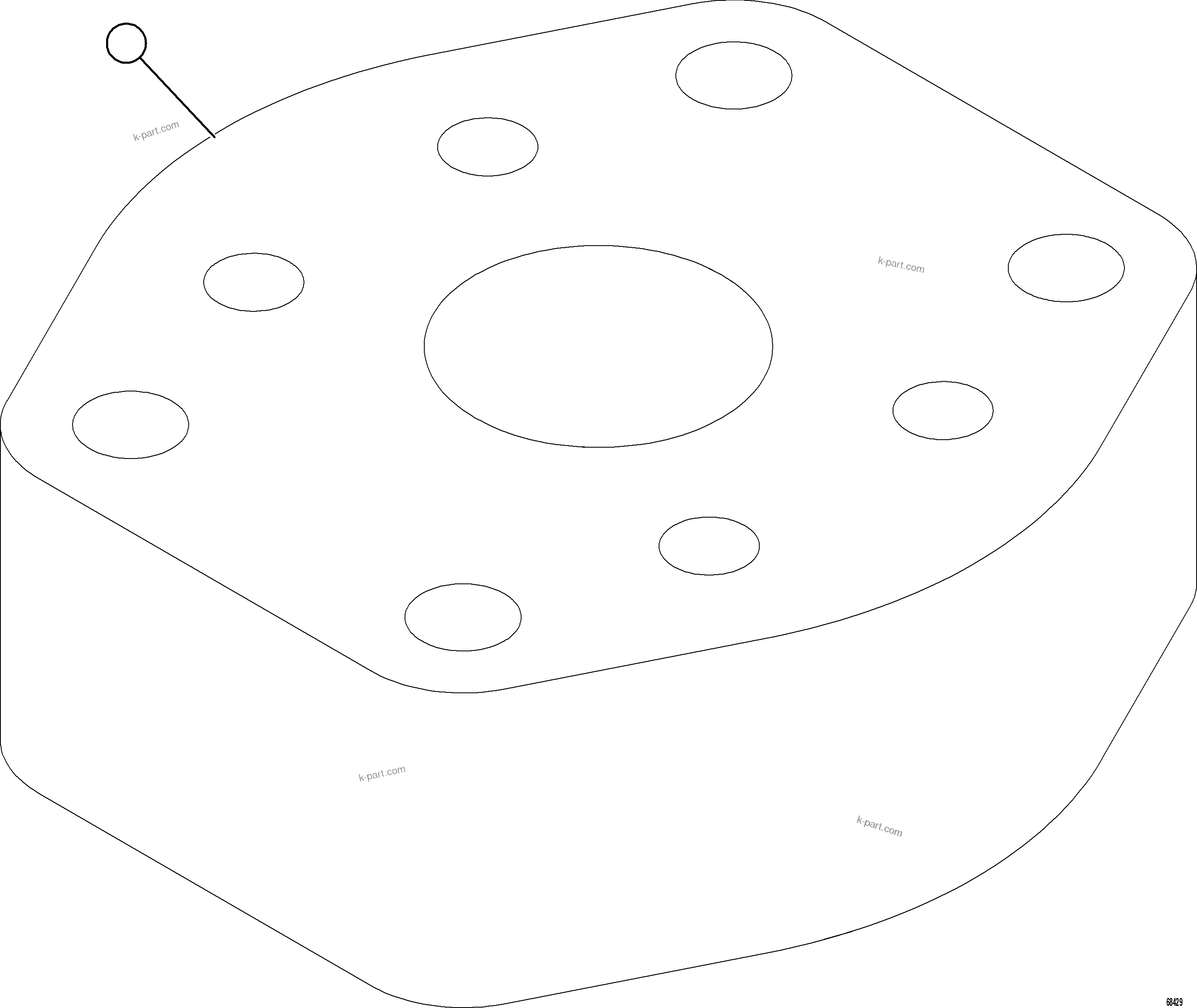 Komatsu parts book diagram for AFE78-BM 930E-5 S/N A40215 - A40218,A40225 - A40229  LOS BRONCES: FLUSHING BLOCK