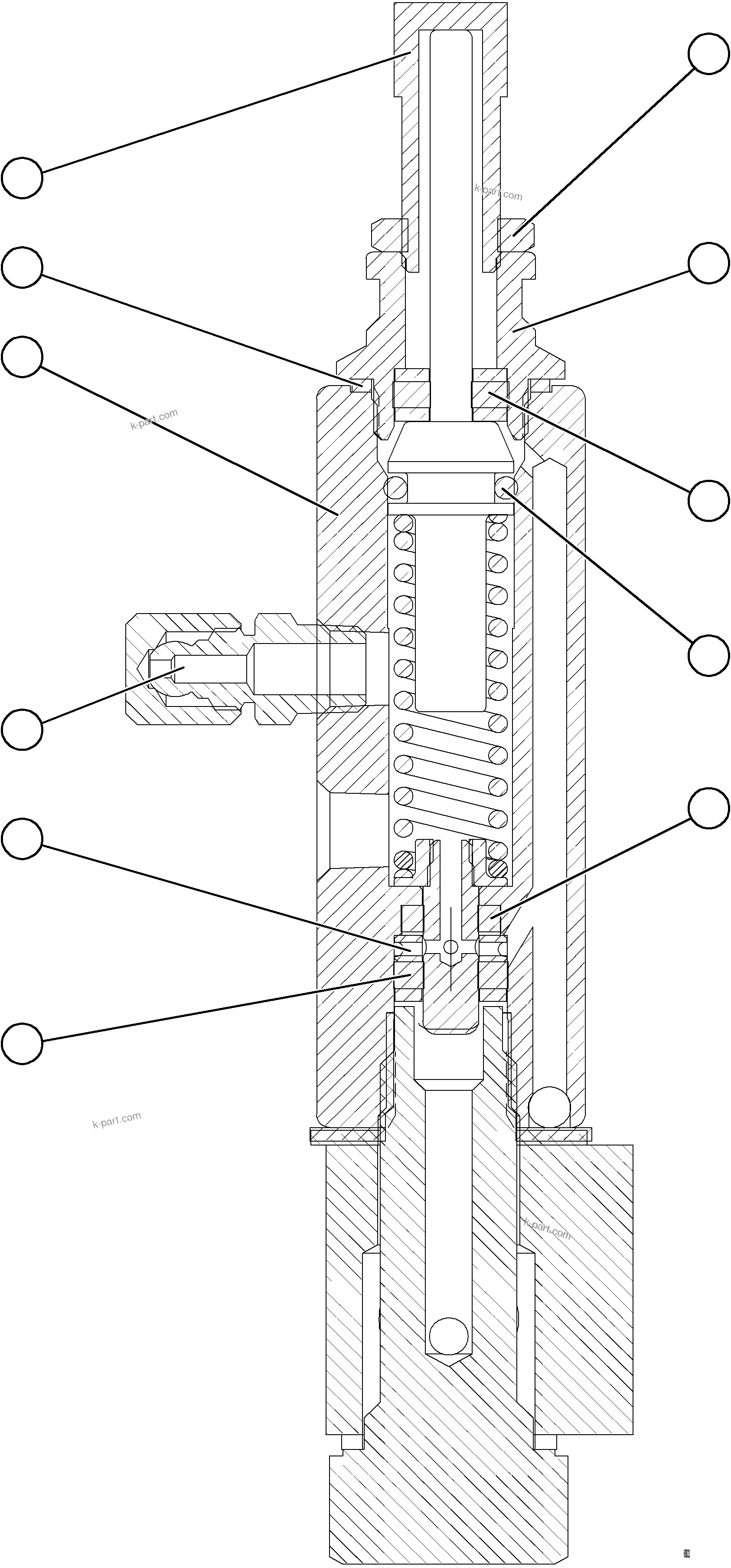 Komatsu parts book diagram for AFE78-BX 930E-5 S/N A40274 - A40276,A40291  MARIGOLD: INJECTOR    VS1947
