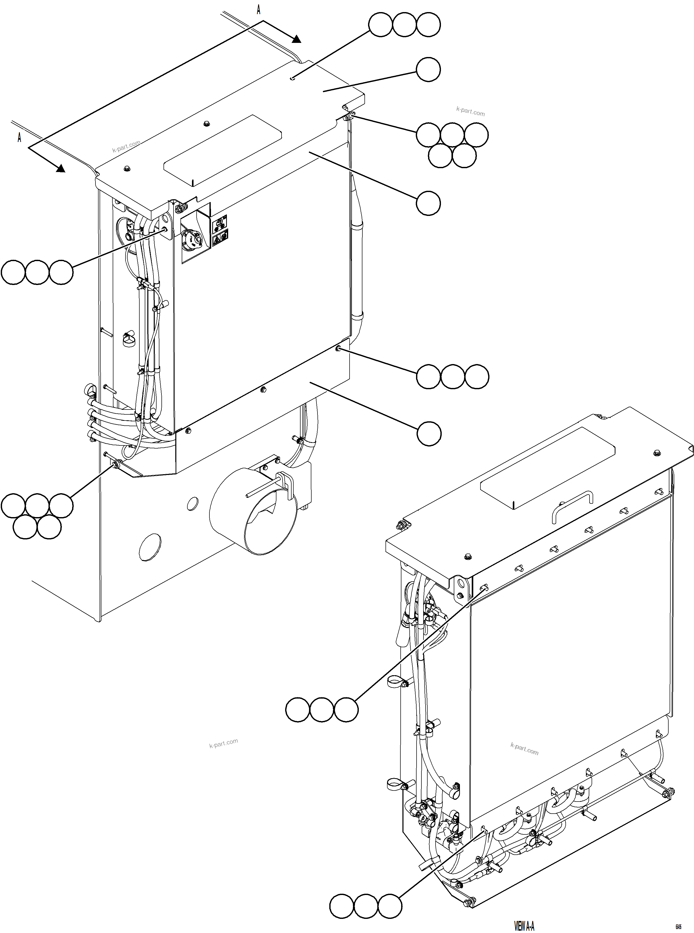 Komatsu parts book diagram for AFE78-CA 930E-5 S/N A40281  IOCC: DEF TANK COVERS
