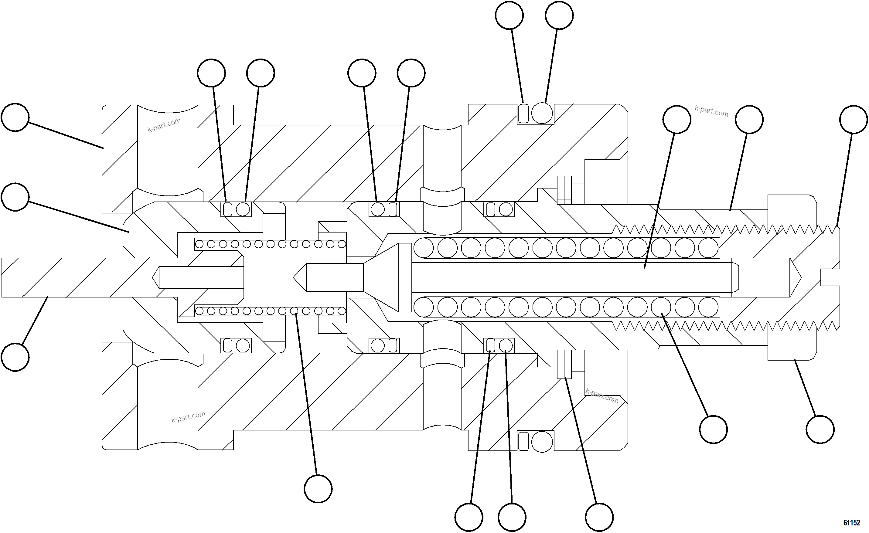 Komatsu parts book diagram for AFE78-CA 930E-5 S/N A40281  IOCC: RELIEF VALVE ASSEMBLY    58B-98-01650
