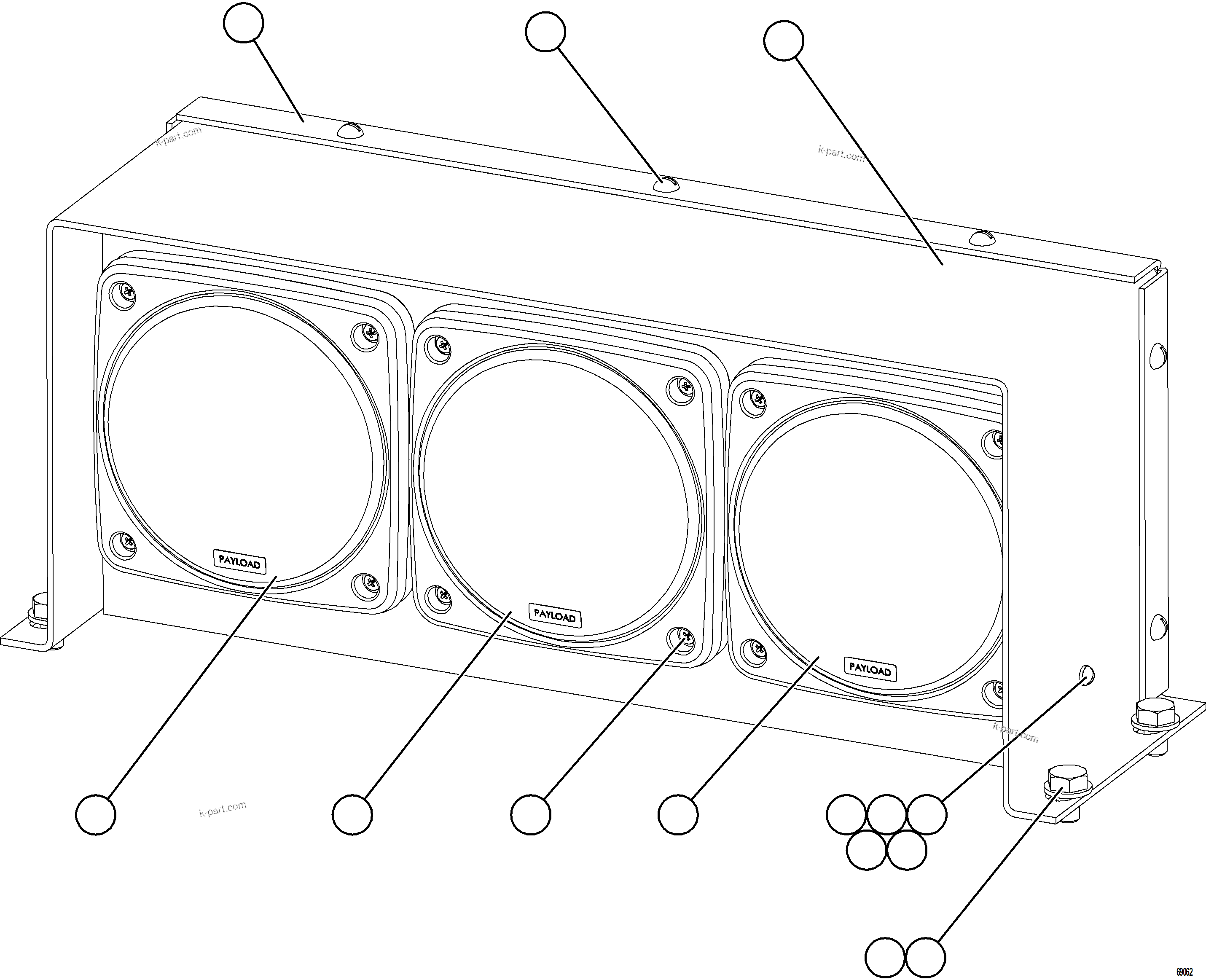 Komatsu parts book diagram for AFE78-CA 930E-5 S/N A40281  IOCC: PLM LIGHT ASSEMBLY