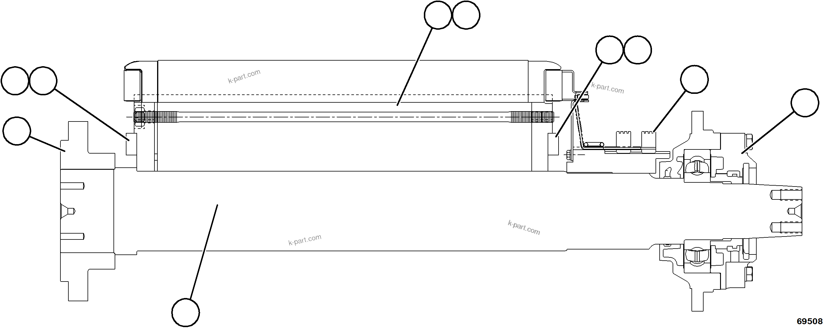 Komatsu parts book diagram for AFE78-CB 930E-5 S/N A40282 - A40283  BOLIDEN: ALTERNATOR ROTOR ASSEMBLY    2/2    58F-43-03101