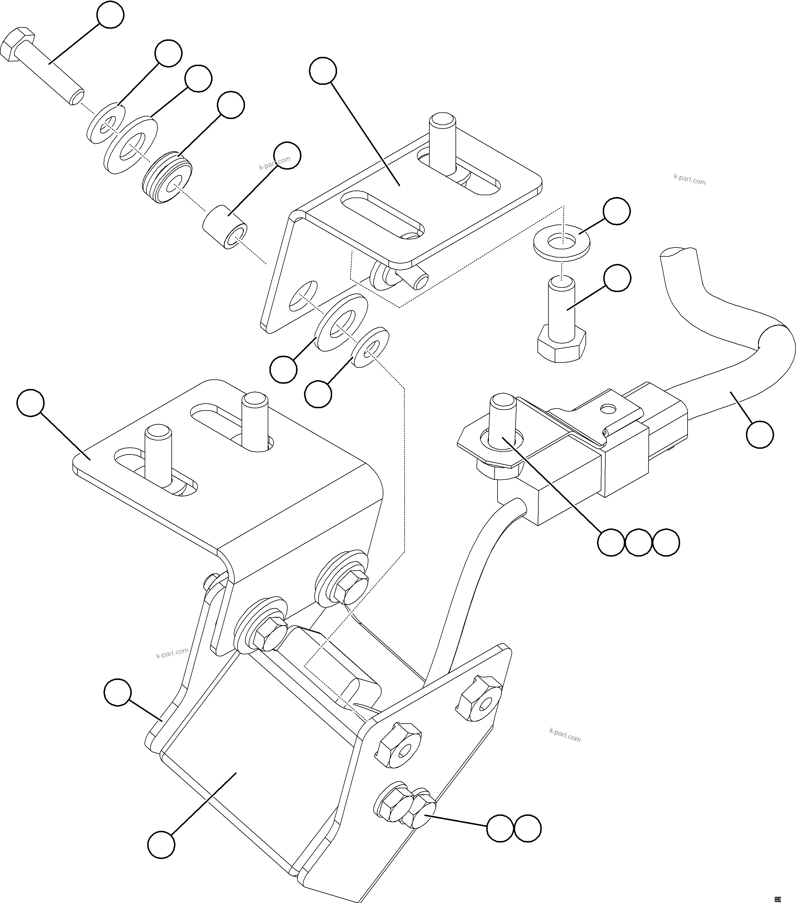 Komatsu parts book diagram for AFE78-CB 930E-5 S/N A40282 - A40283  BOLIDEN: KOMVISION CAMERA INSTALLATION - FRONT