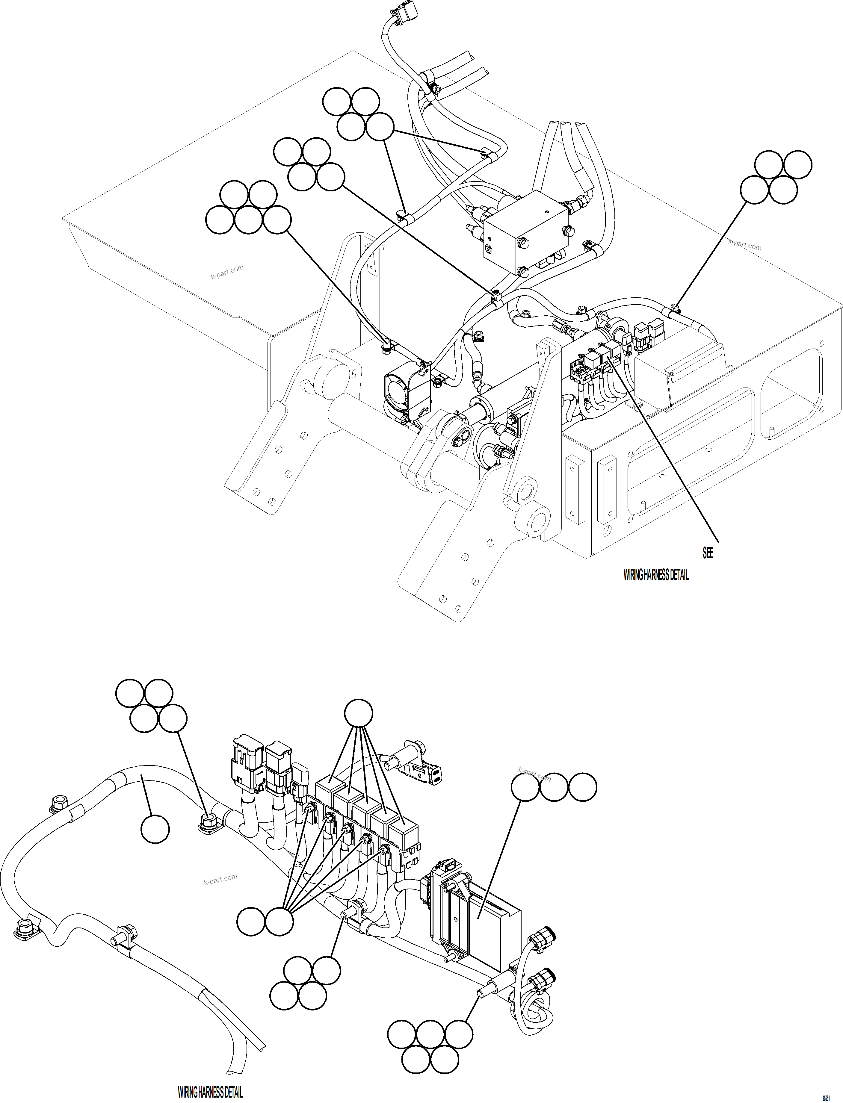Komatsu parts book diagram for AFE78-CB 930E-5 S/N A40282 - A40283  BOLIDEN: PLATFORM ASSEMBLY    2/3    58E-54-60941