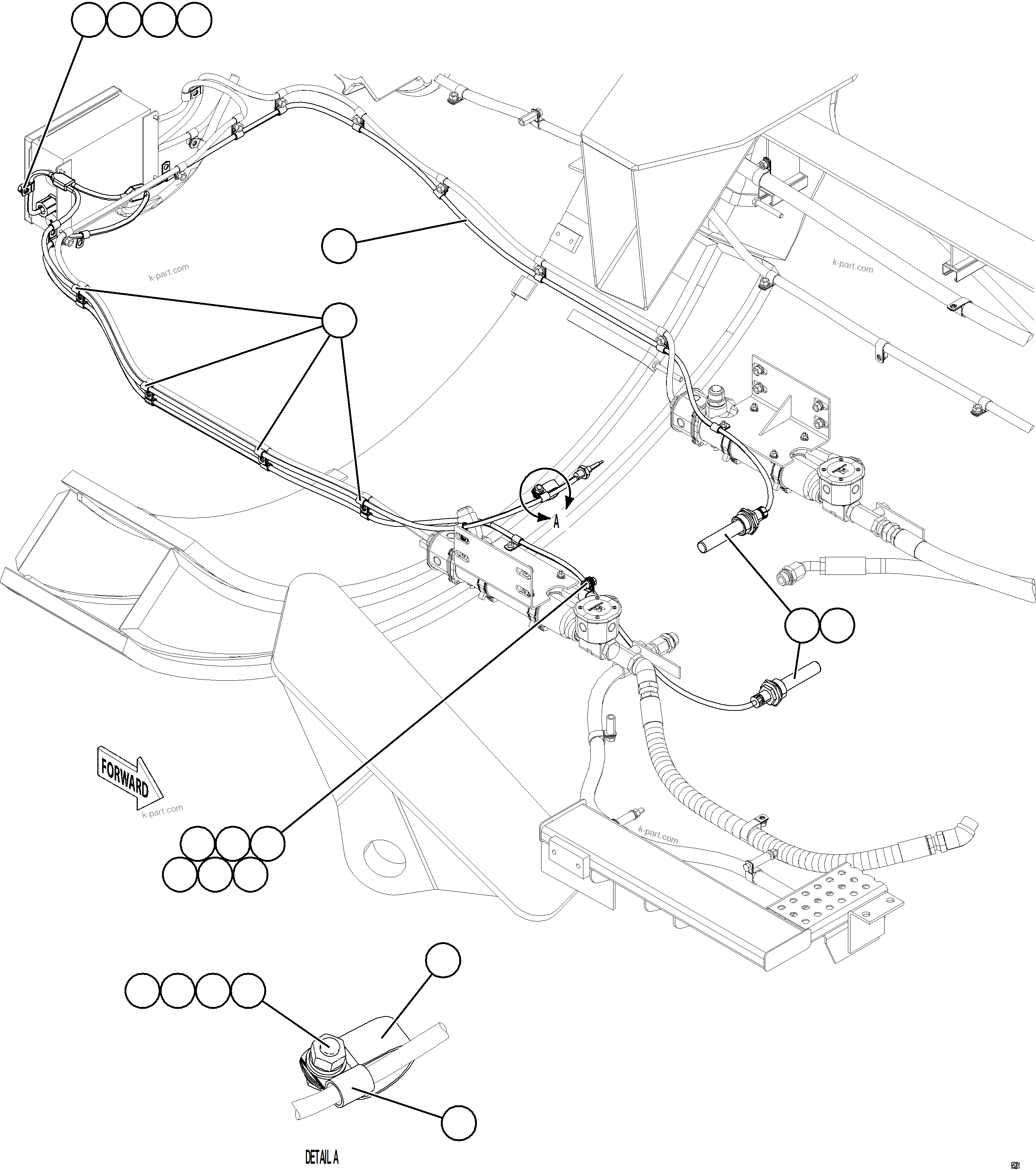 Komatsu parts book diagram for AFE78-CB 930E-5 S/N A40282 - A40283  BOLIDEN: HOTSTART - ENGINE OIL