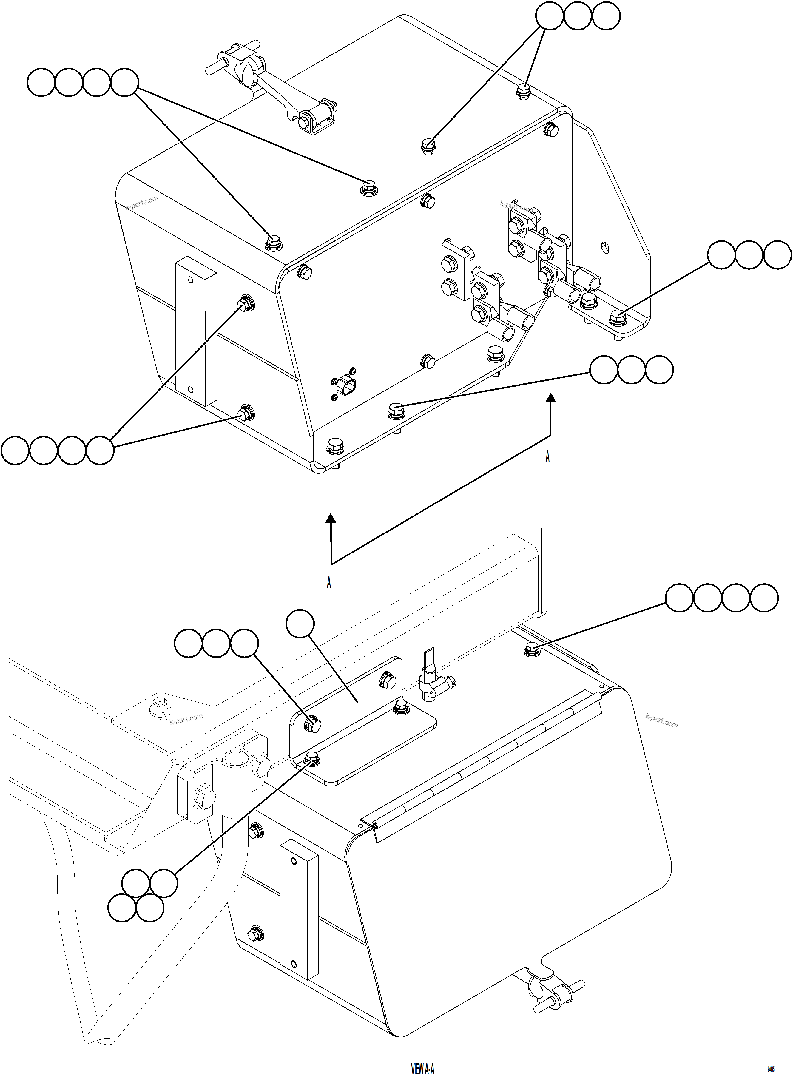 Komatsu parts book diagram for AFE78-CH 930E-5 S/N A40303 - A40306  BARRICK LUMWANA: ISOLATION BOX INSTALLATION