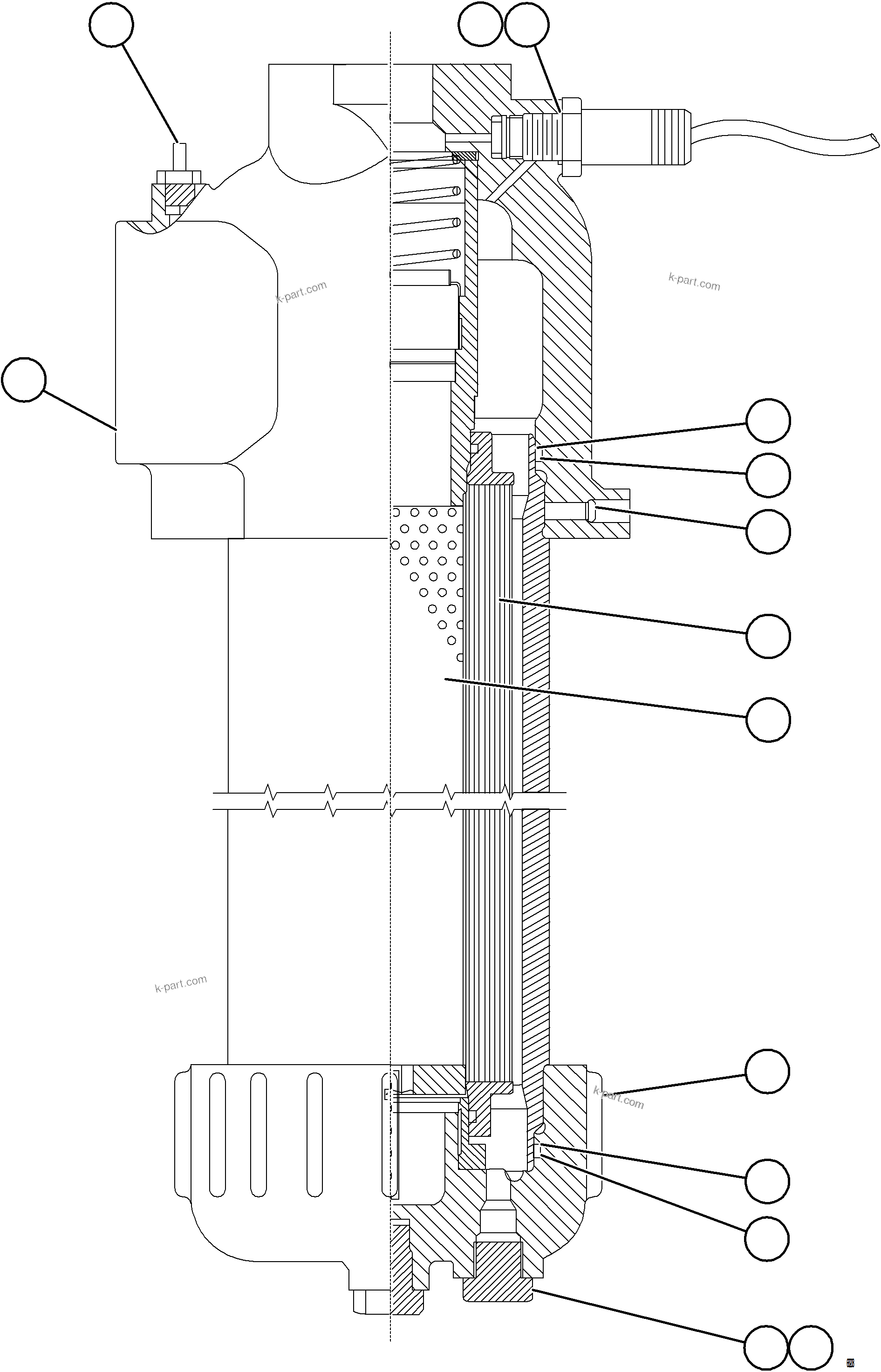 Komatsu parts book diagram for AFE78-CH 930E-5 S/N A40303 - A40306  BARRICK LUMWANA: HOIST FILTER ASSEMBLY    58F-60-00990