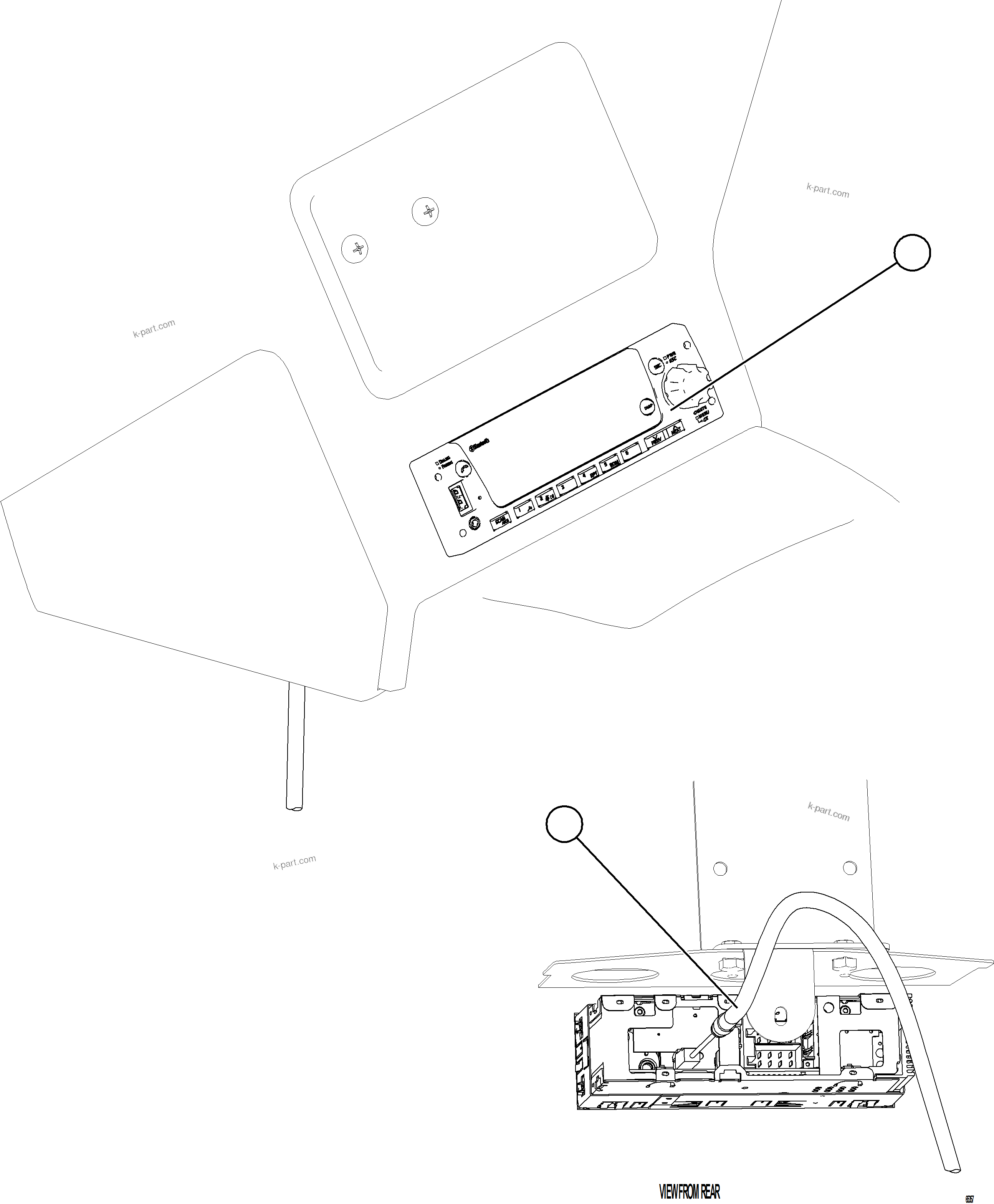 Komatsu parts book diagram for AFE78-CH 930E-5 S/N A40303 - A40306  BARRICK LUMWANA: RADIO MODULE