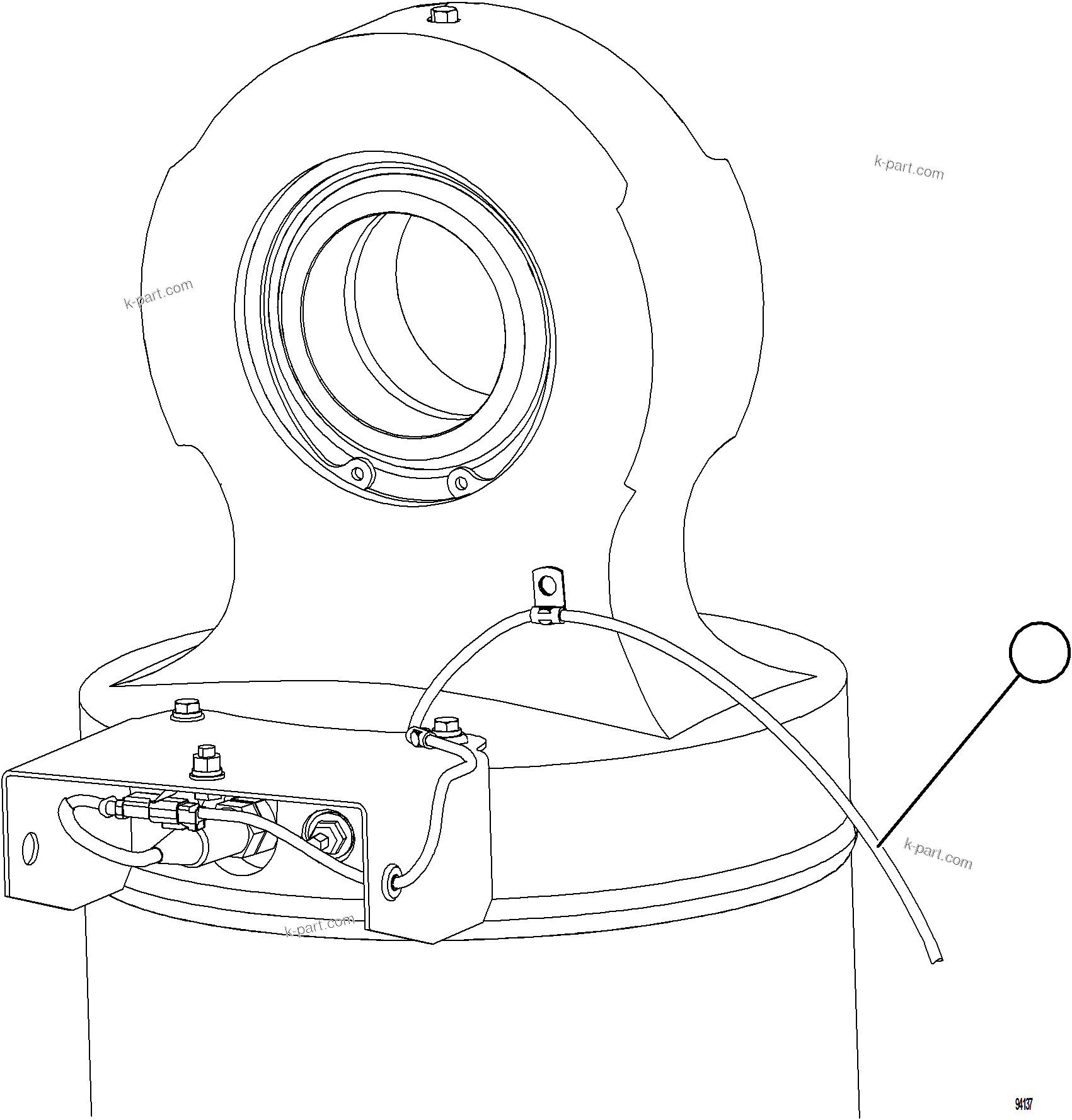 Komatsu parts book diagram for AFE78-CT 930E-5 S/N A40318 - A40321  SMS: PLM PRESSURE SENSOR - REAR SUSPENSIONS    3/3