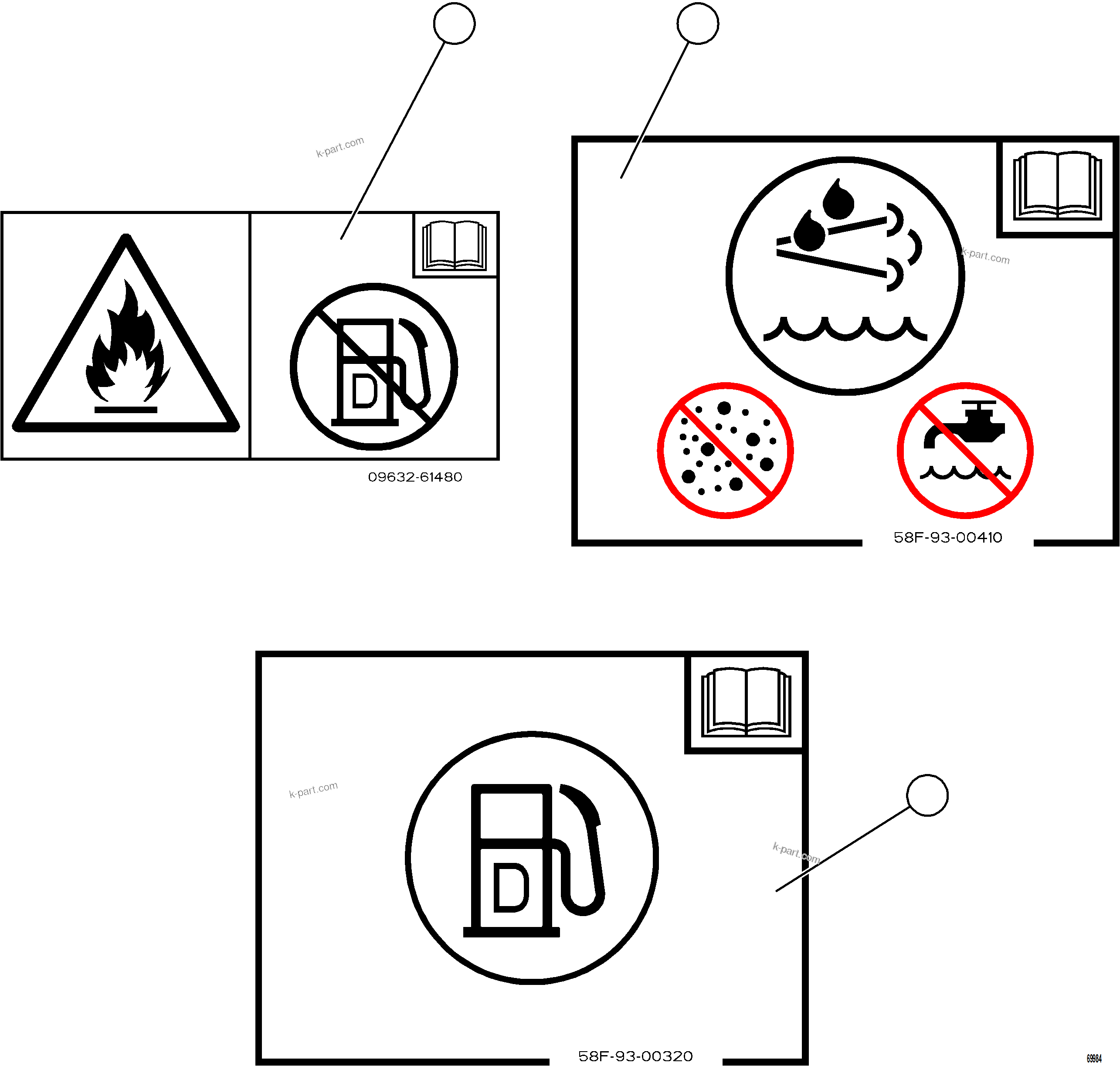 Komatsu parts book diagram for AFE78-CT 930E-5 S/N A40318 - A40321  SMS: SAFETY LABELS    8/8