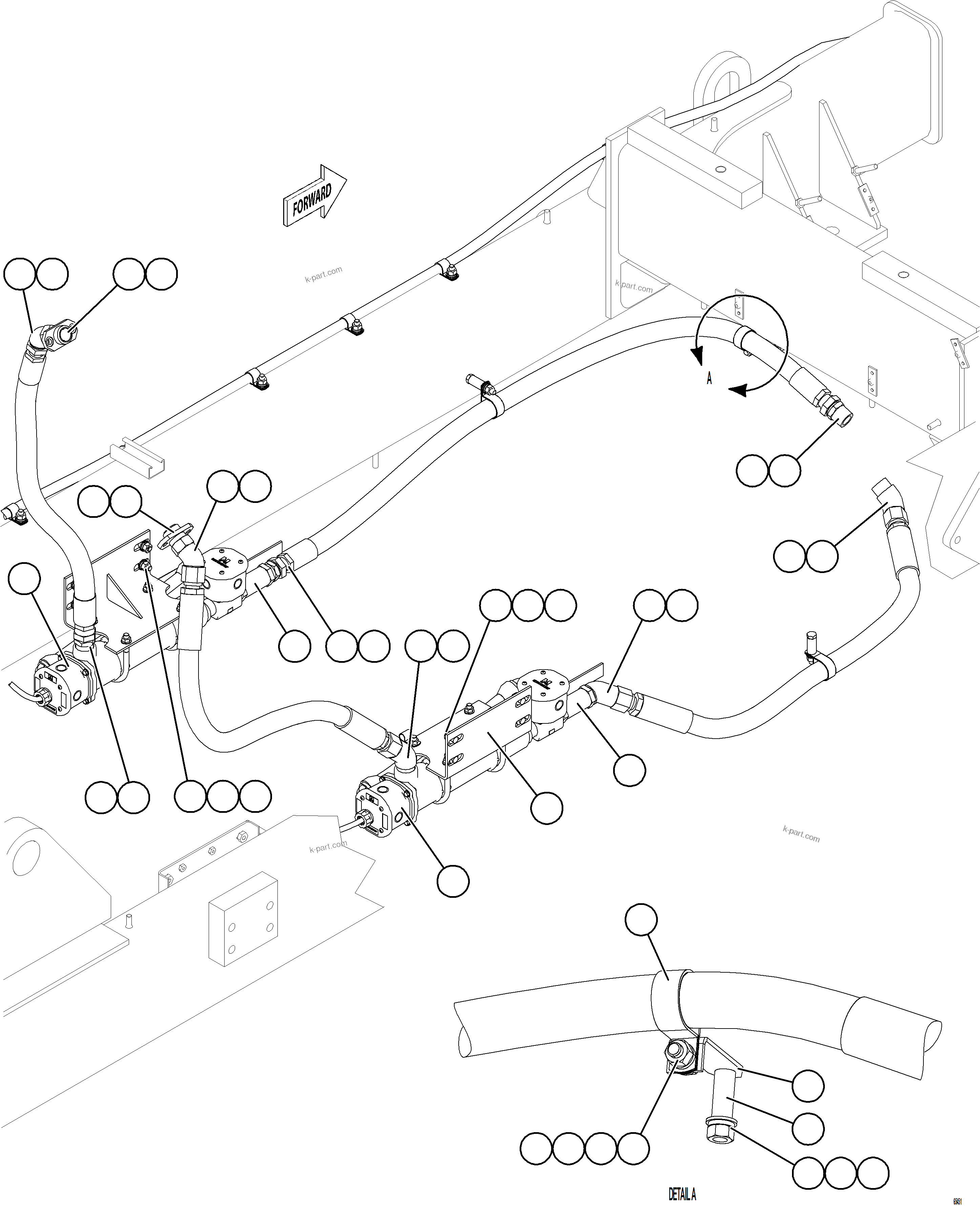 Komatsu parts book diagram for AFE78-CT 930E-5 S/N A40318 - A40321  SMS: HOTSTART - ENGINE COOLANT