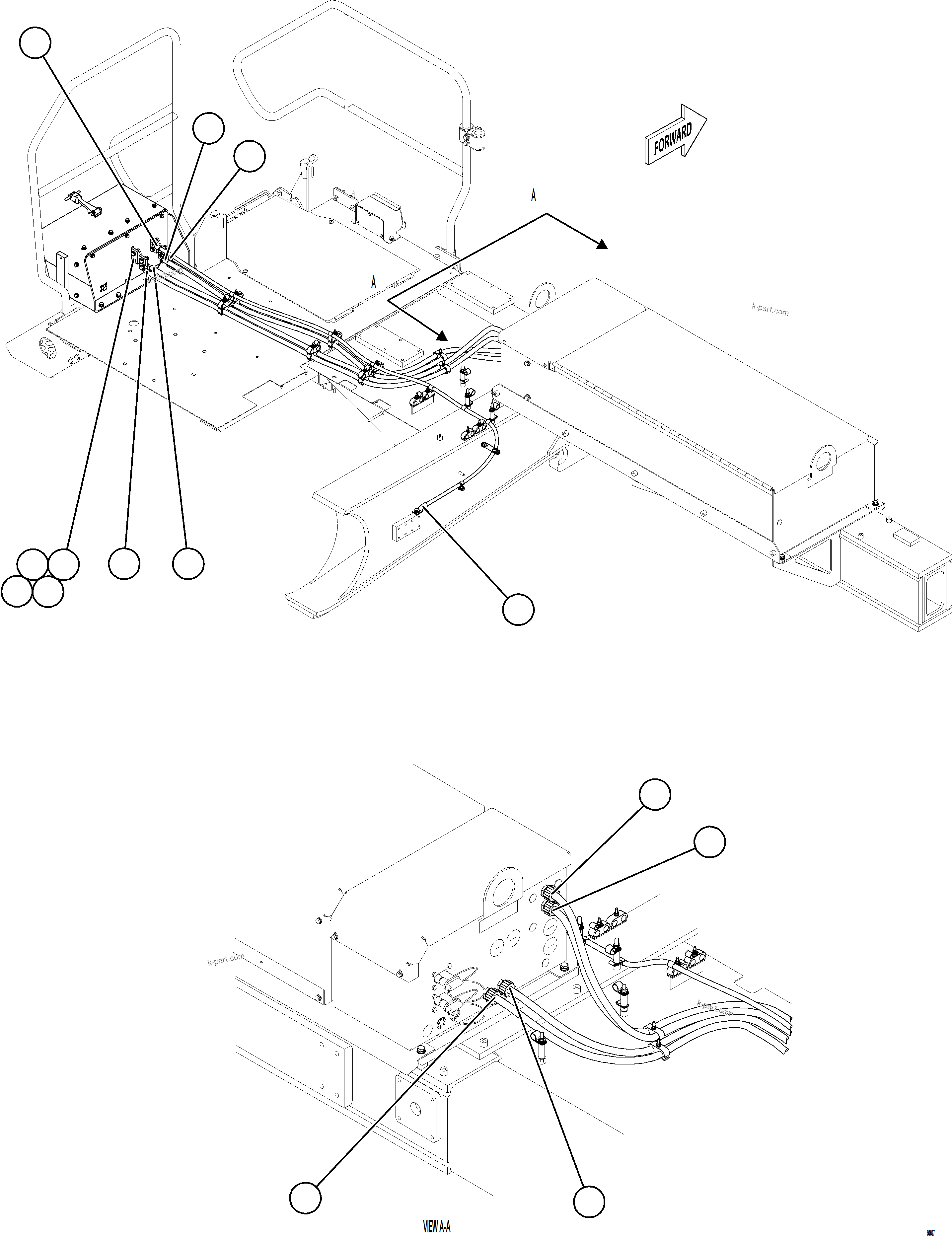 Komatsu parts book diagram for AFE78-DJ 930E-5 S/N A40362 - A40363,A40374  KAL: ISOLATION BOX EXTERNAL WIRING    2/2