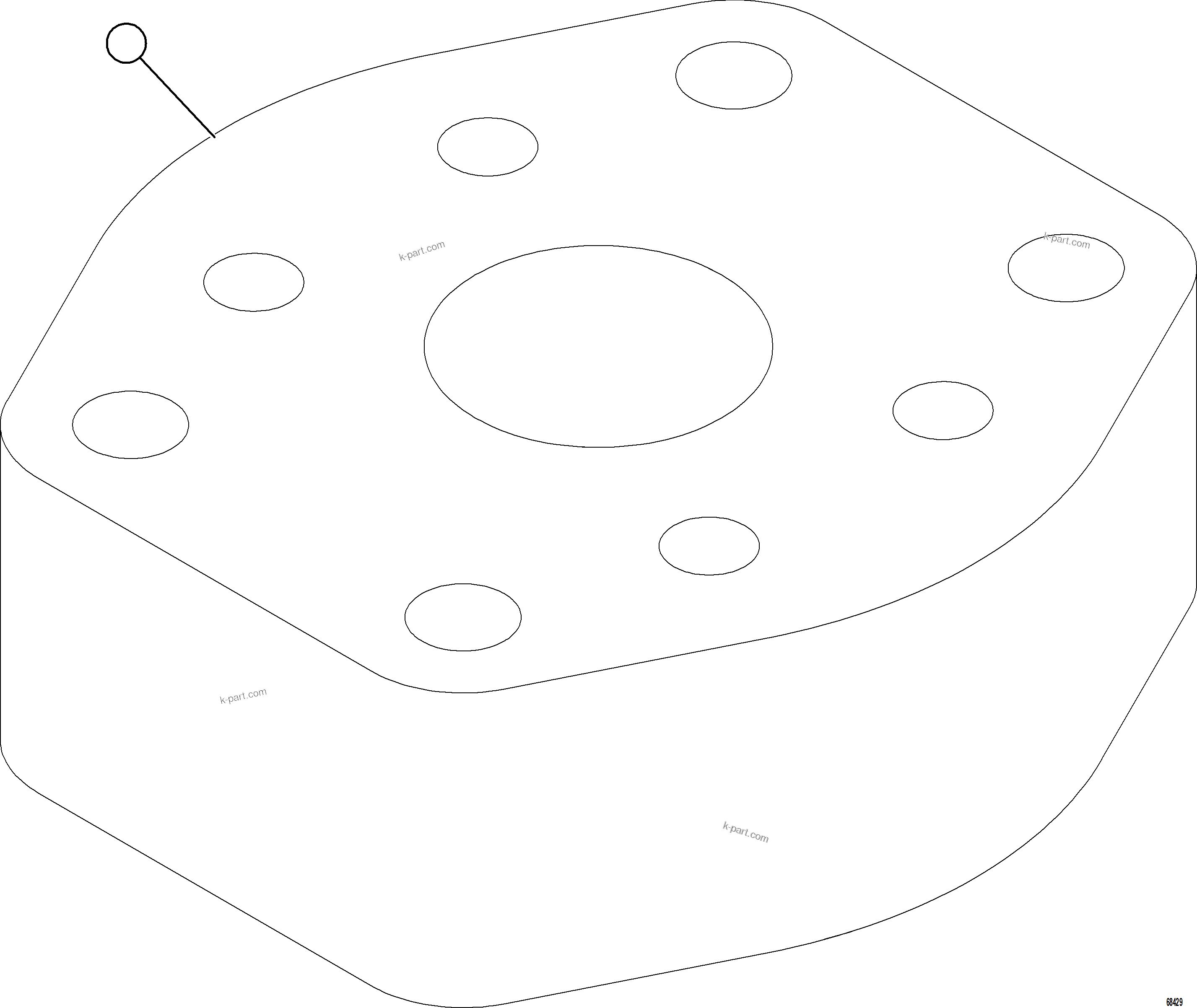Komatsu parts book diagram for AFE78-DJ 930E-5 S/N A40362 - A40363,A40374  KAL: FLUSHING BLOCK