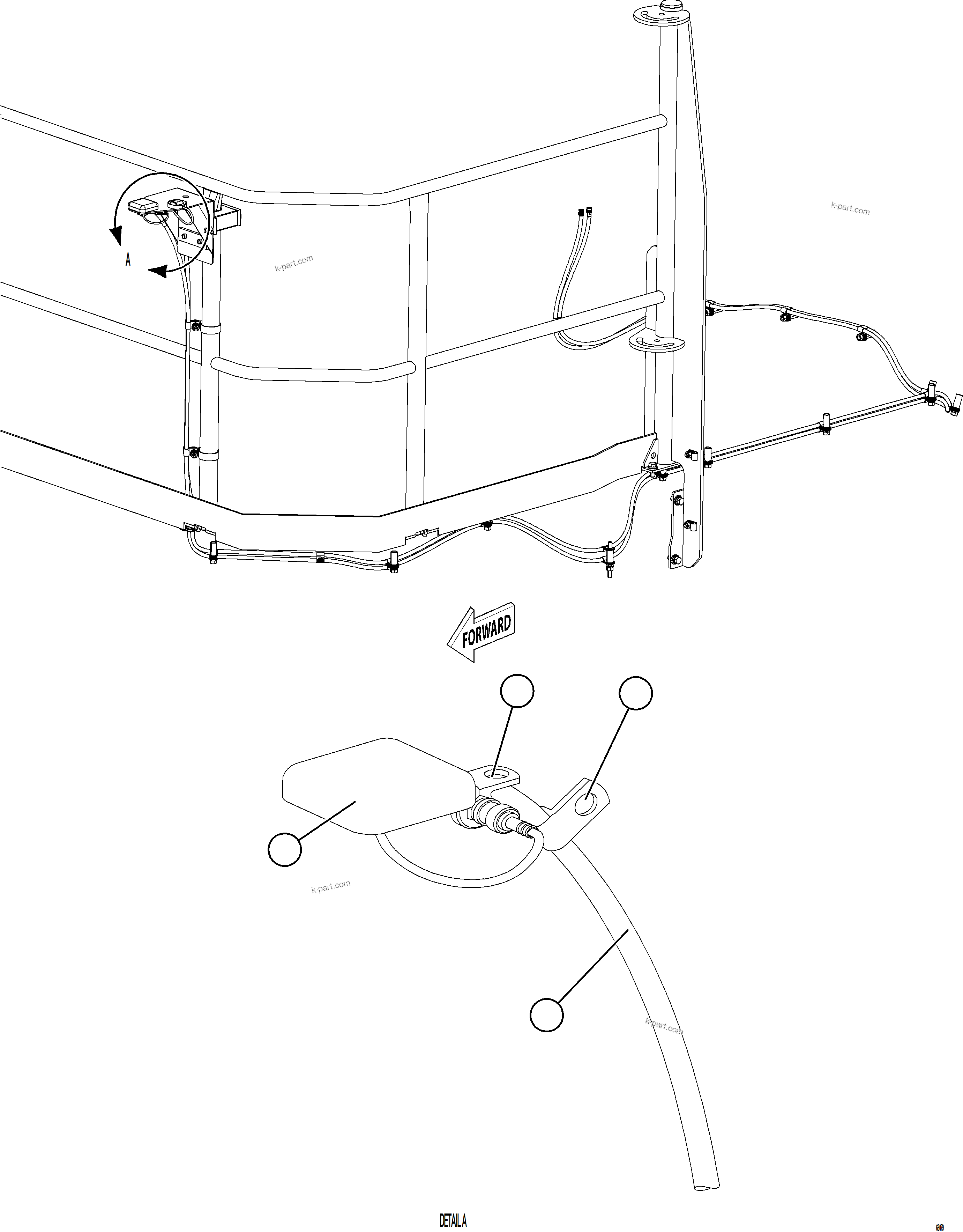 Komatsu parts book diagram for AFE78-DX 930E-5 S/N A40423 - A40425  KSA: SATELLITE ANTENNA INSTALLATION
