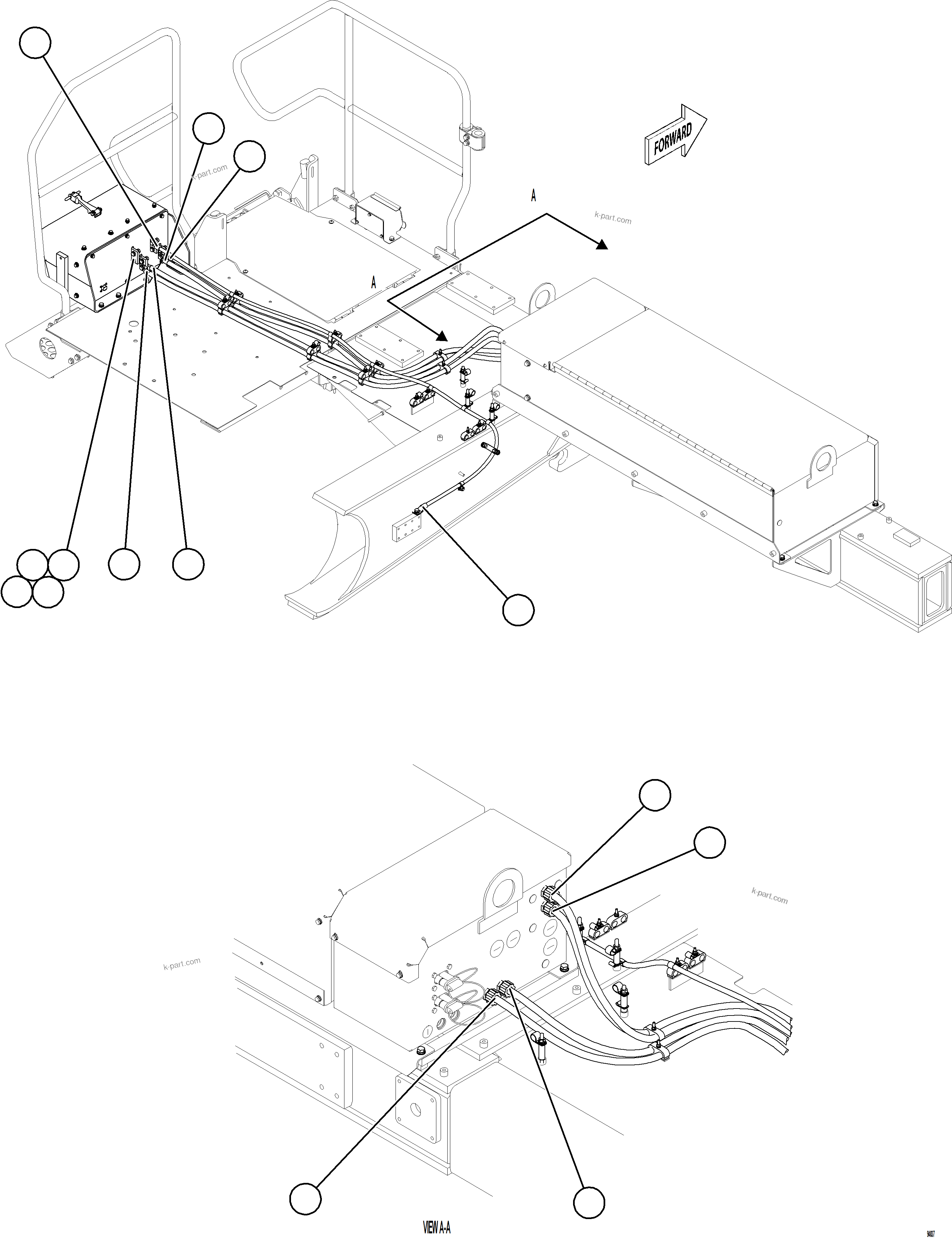 Komatsu parts book diagram for AFE78-EM 930E-5 S/N A40502 - A40505  KSA: ISOLATION BOX EXTERNAL WIRING    2/2