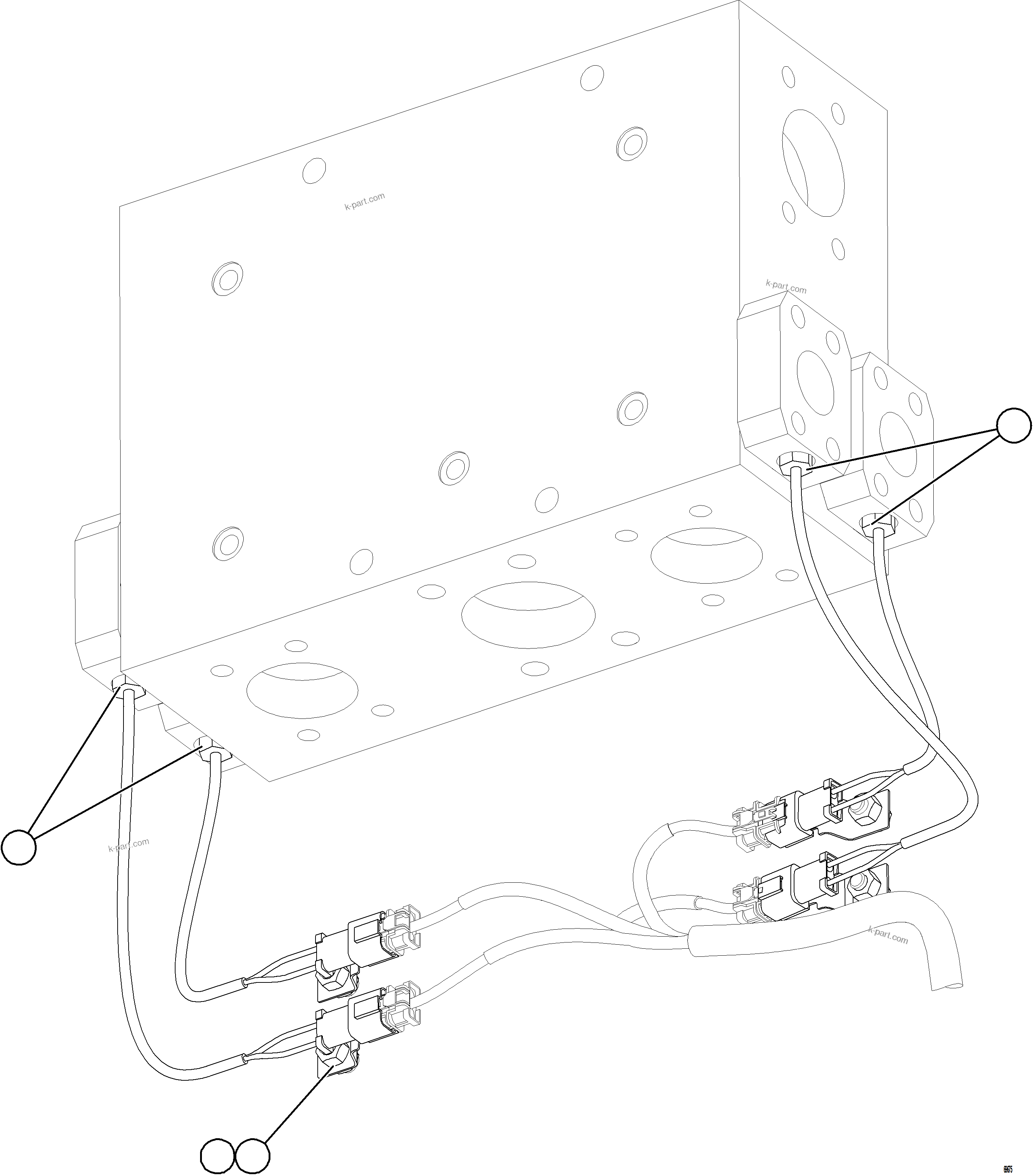Komatsu parts book diagram for AFE78-EM 930E-5 S/N A40502 - A40505  KSA: BRAKE COOLING OIL TEMPERATURE SENSORS